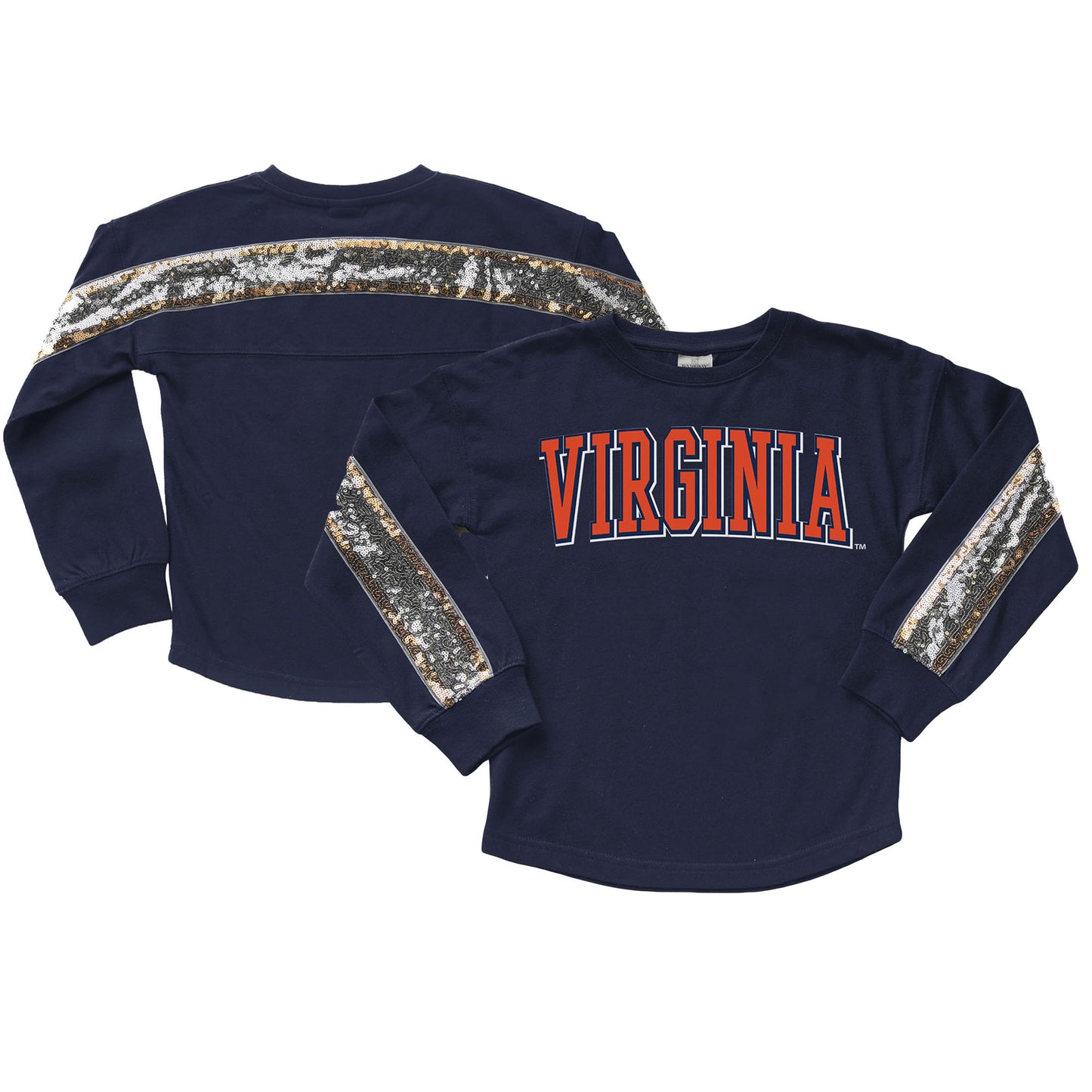 Girls Youth Gameday Couture Navy Virginia Cavaliers Guess Who's Back Long Sleeve T-Shirt