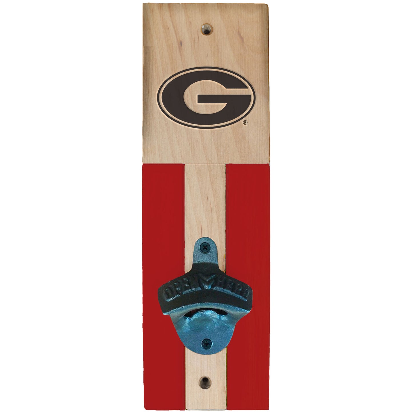 Georgia Bulldogs 3.5" x 11.5" Wall Mounted Bottle Opener
