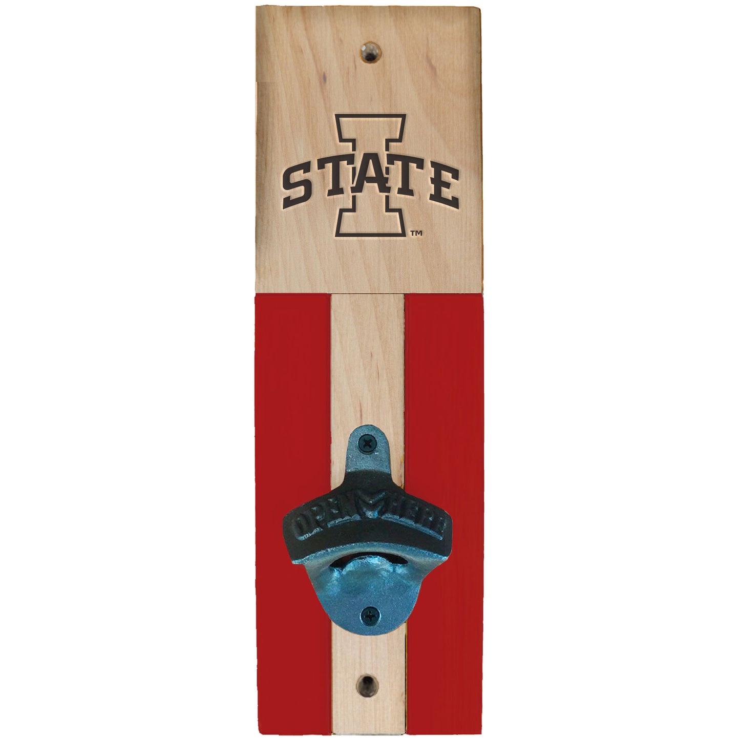Iowa State Cyclones 3.5" x 11.5" Wall Mounted Bottle Opener