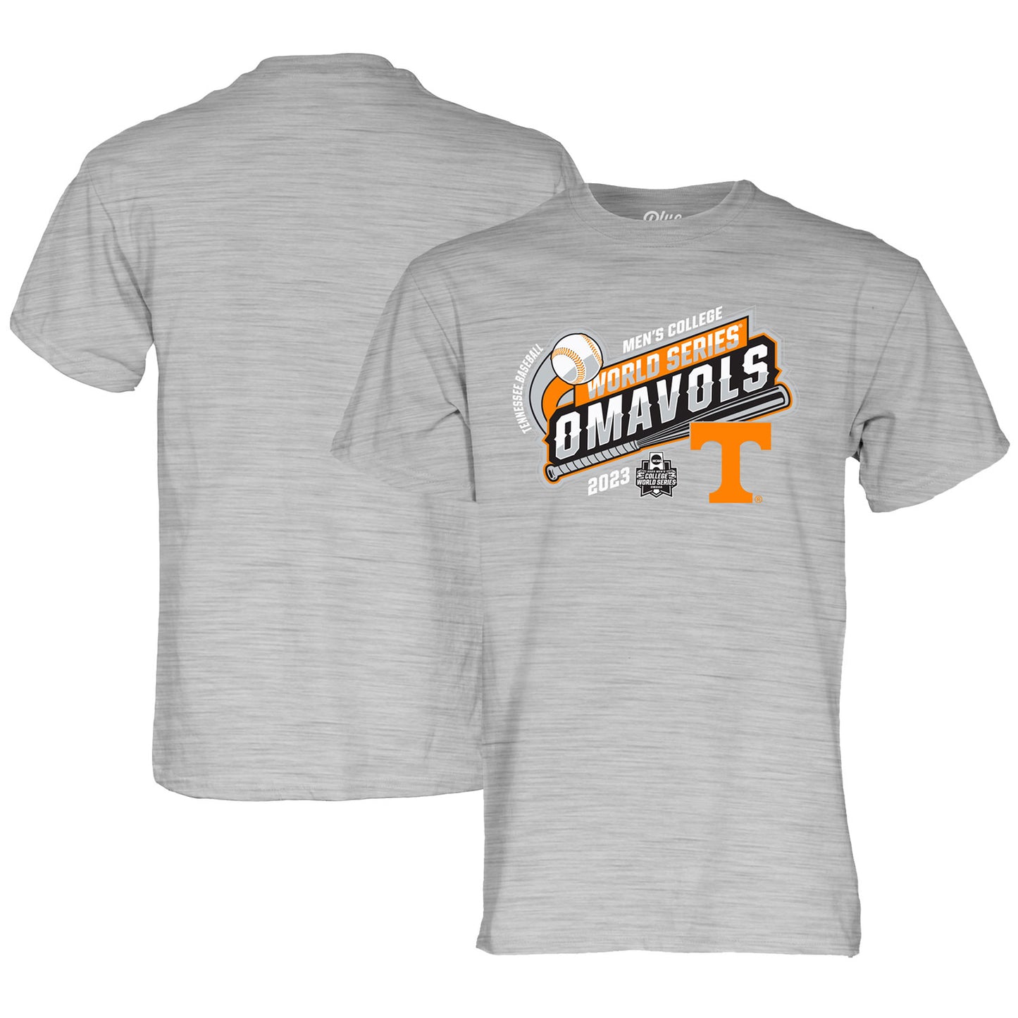 Blue 84 Gray Tennessee Volunteers 2023 NCAA Men's Baseball College World Series T-Shirt
