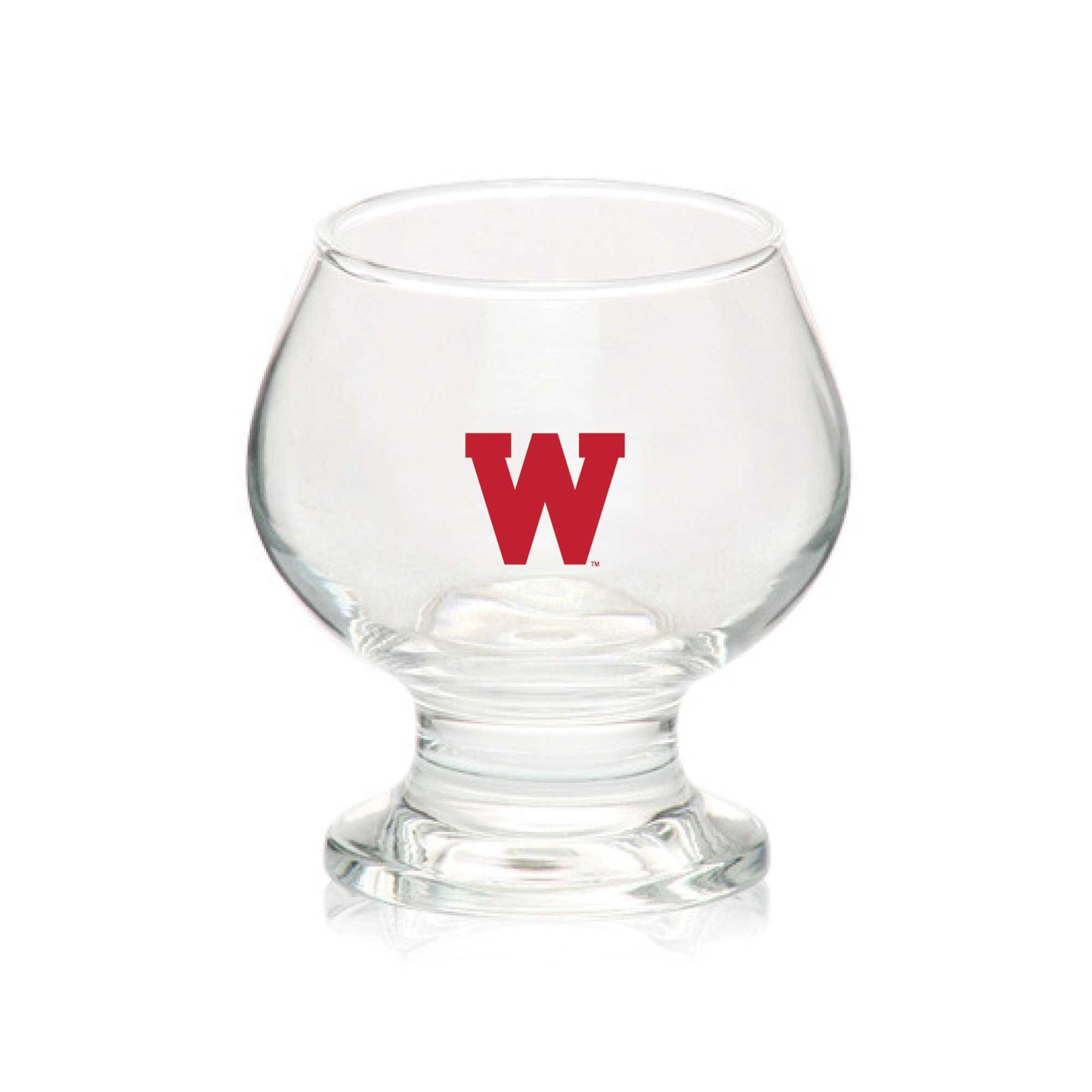 Wisconsin Badgers 7oz. Balloon Glass