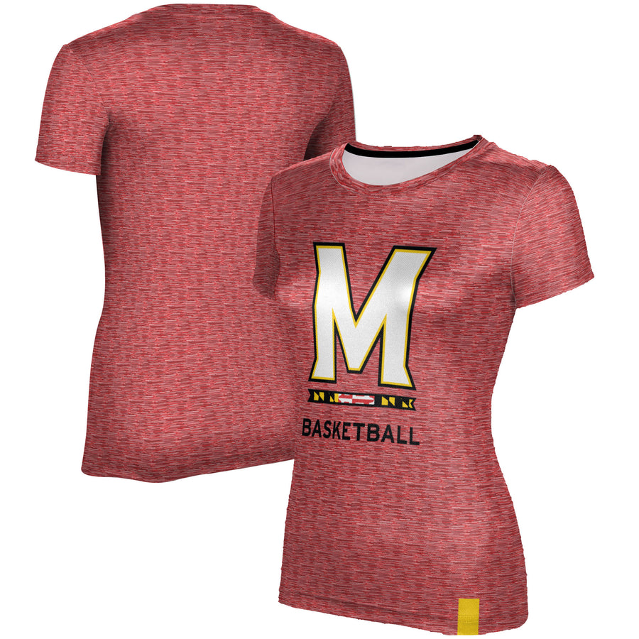 Women's ProSphere Red Maryland Terrapins Basketball Logo T-Shirt