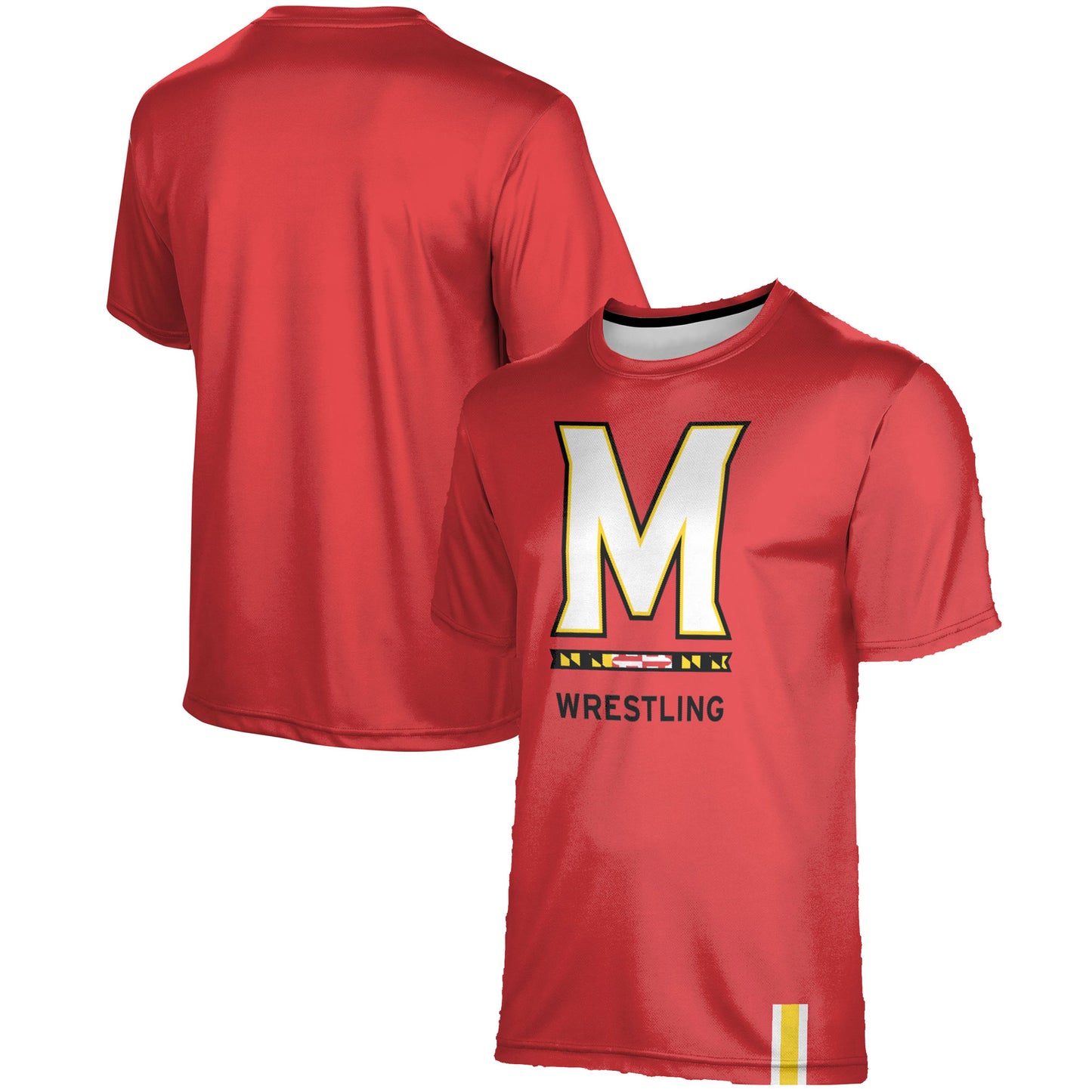 Men's ProSphere Red Maryland Terrapins Wrestling Logo T-Shirt