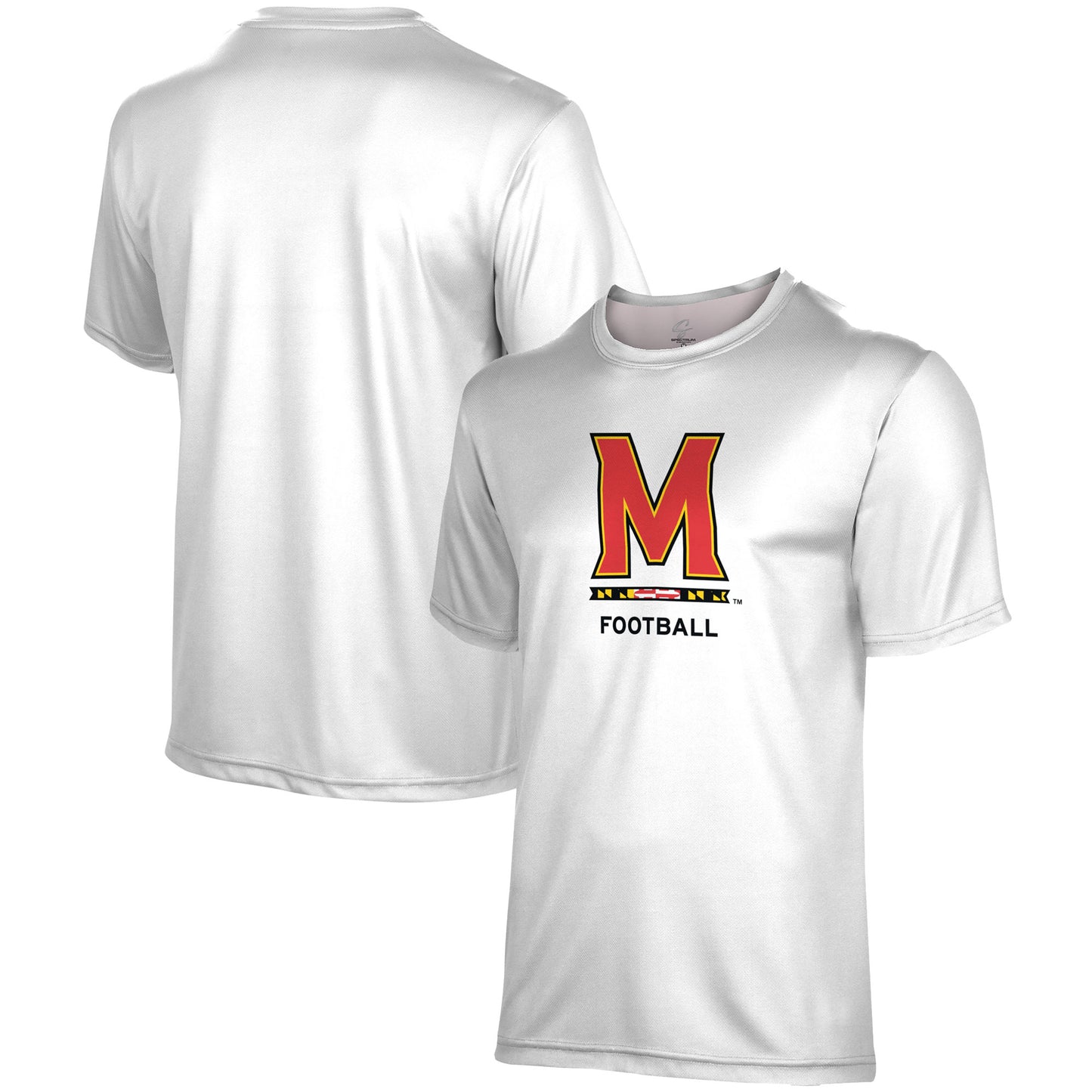 Men's ProSphere White Maryland Terrapins Football Logo T-Shirt