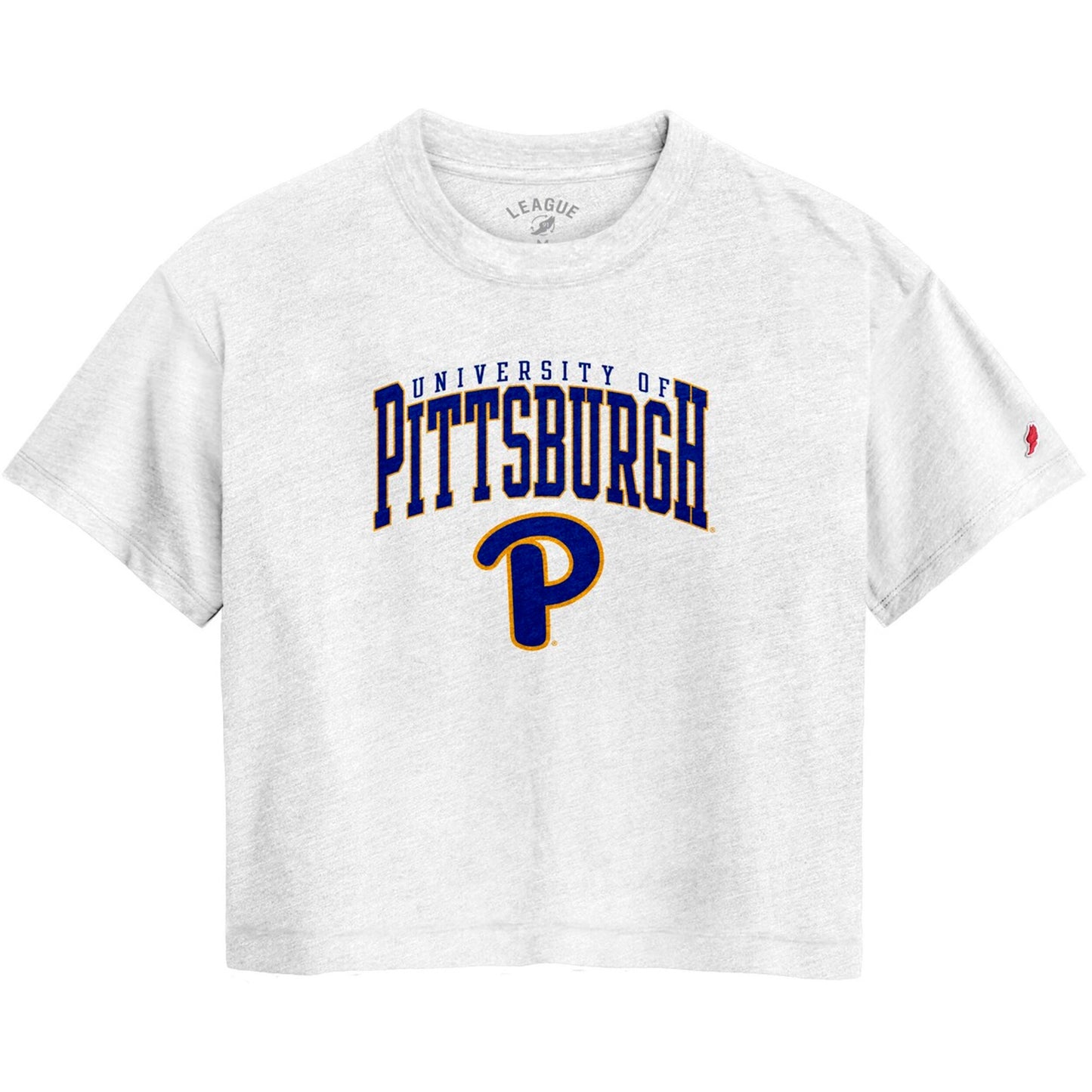 Women's League Collegiate Wear White Pitt Panthers Intramural Midi Tri-Blend T-Shirt