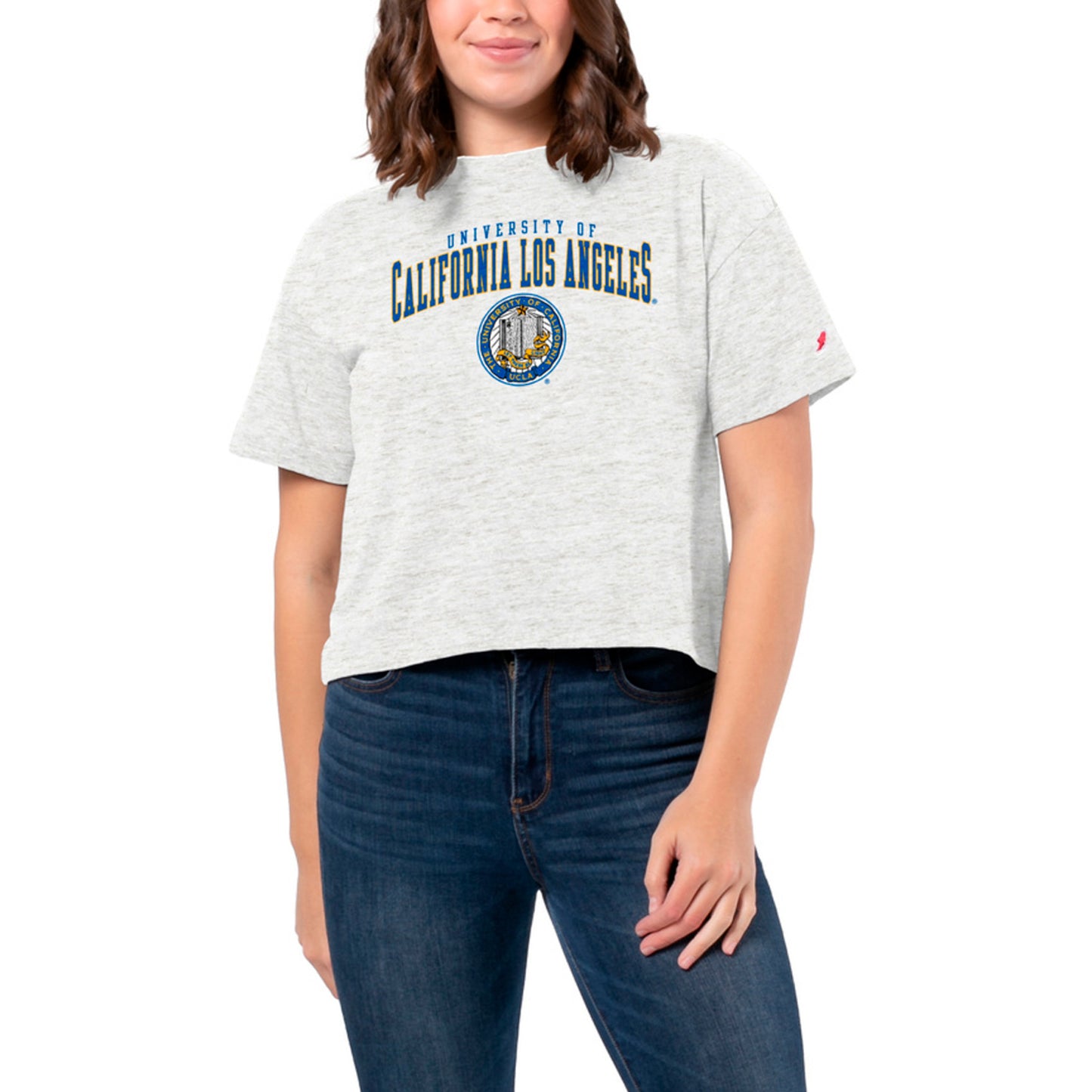 Women's League Collegiate Wear White UCLA Bruins Intramural Midi Tri-Blend T-Shirt