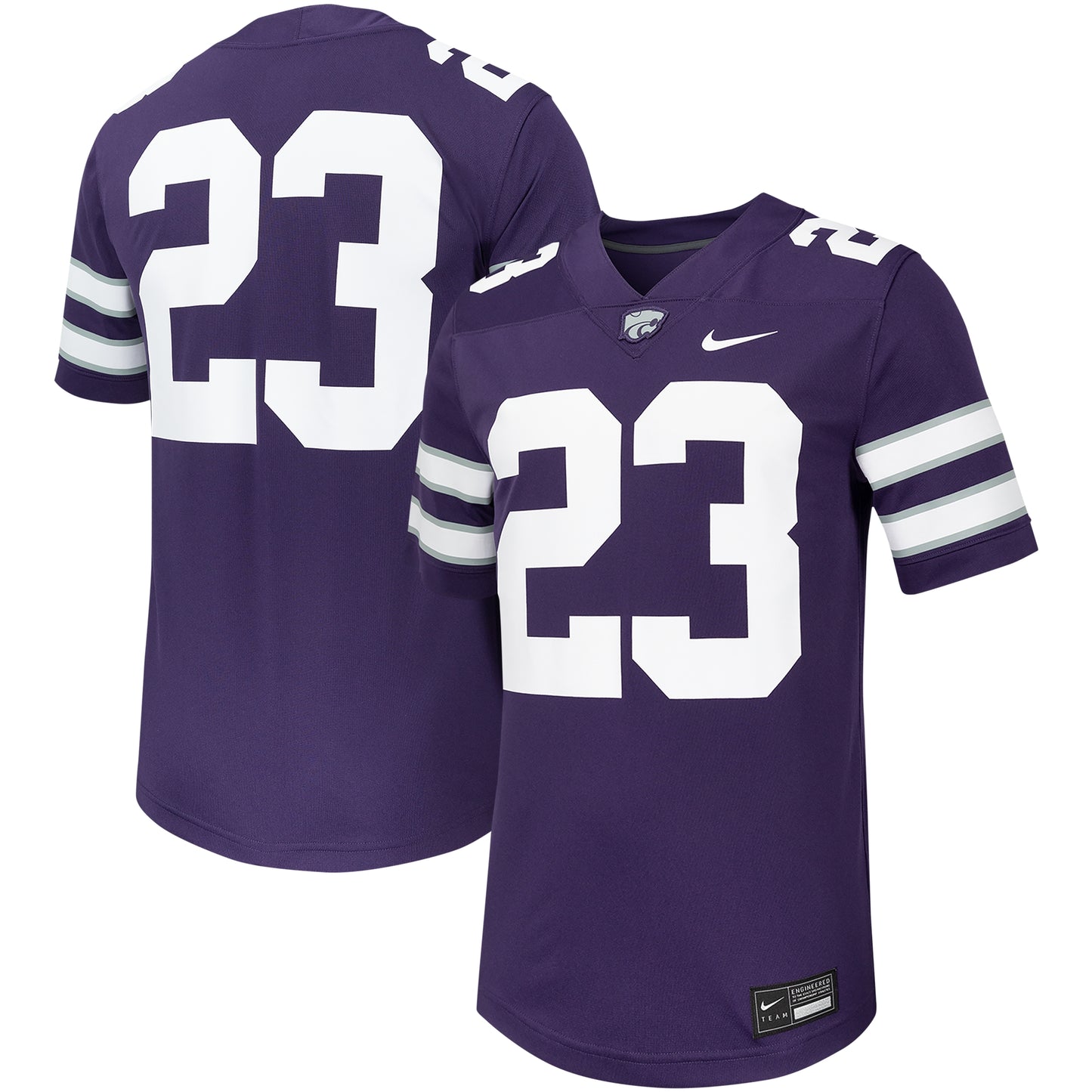 Men's Nike #23 Purple Kansas State Wildcats Untouchable Football Replica Jersey