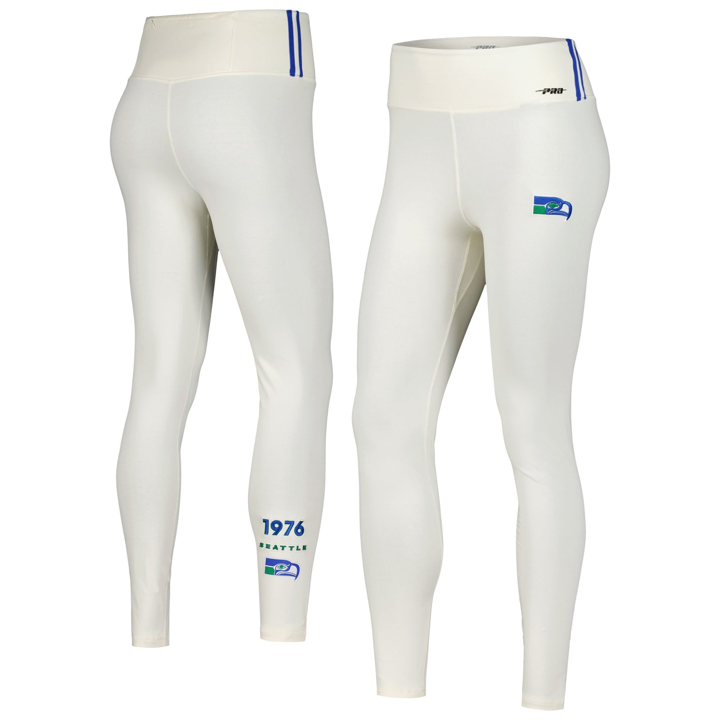 Women's Pro Standard Cream Seattle Seahawks Retro Classic Jersey Leggings