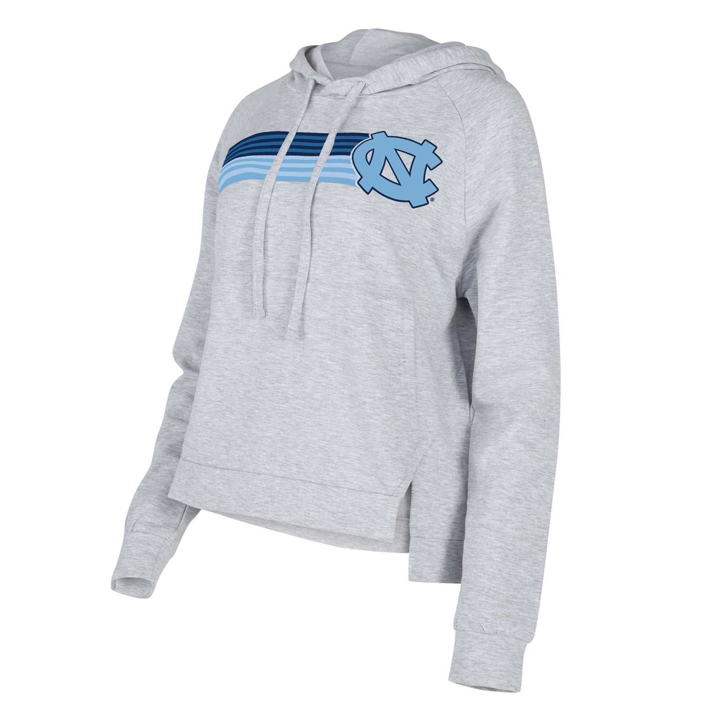 Women's Concepts Sport Gray North Carolina Tar Heels Cedar Tri-Blend Raglan Pullover Hoodie