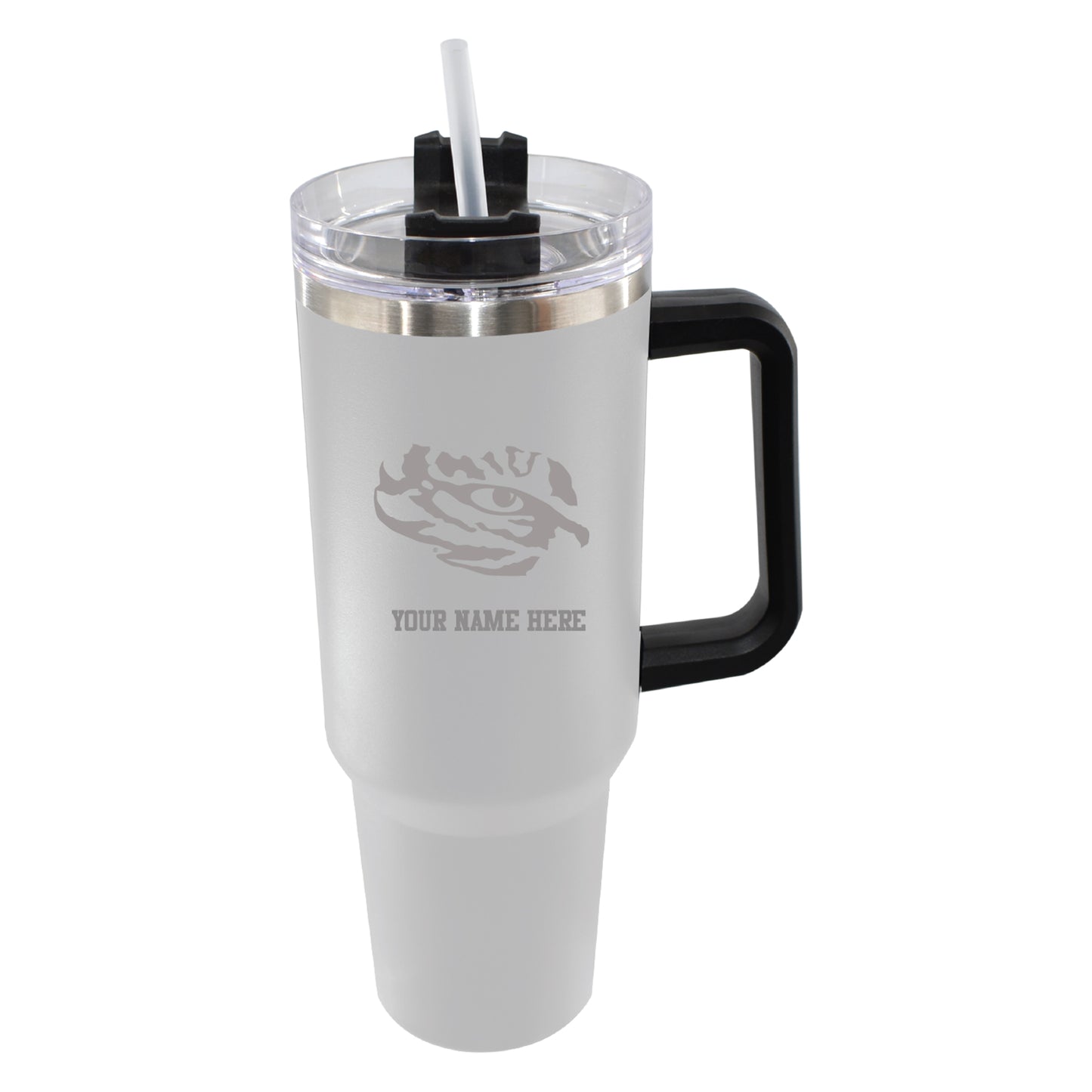 The Memory Company LSU Tigers Personalized White 46oz. Colossal Tumbler