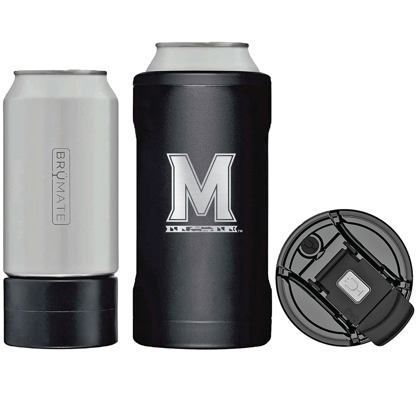 BruMate Maryland Terrapins Primary Logo Hopsulator Trio Can Cooler