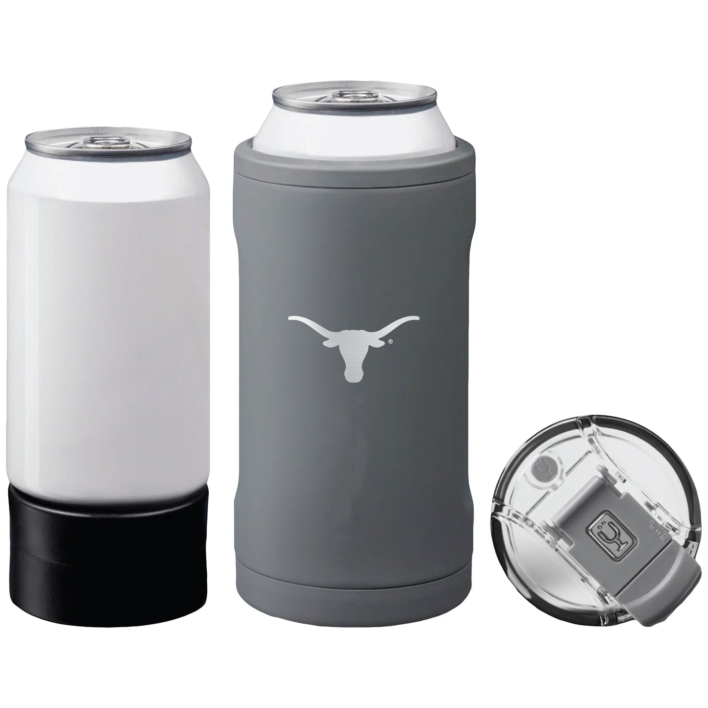 BruMate Texas Longhorns Primary Logo Hopsulator Trio Can Cooler