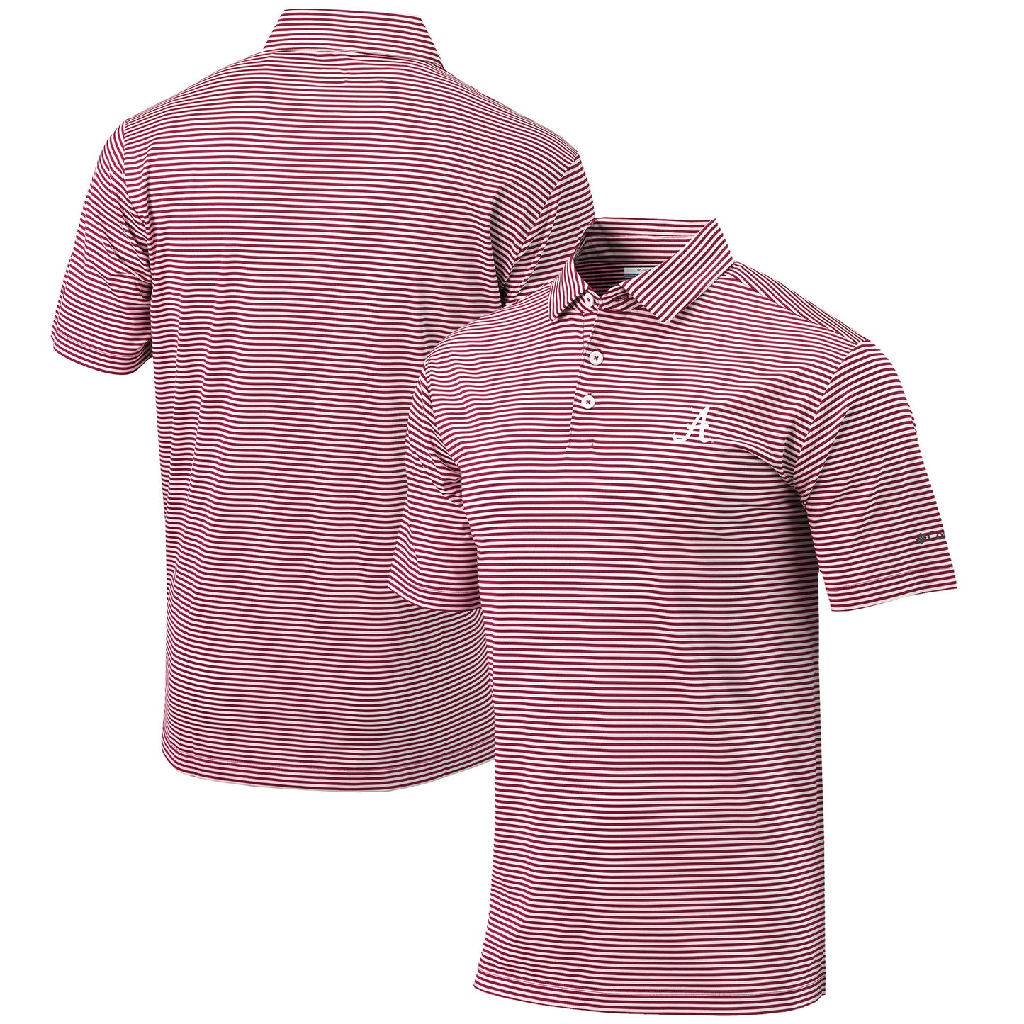 Men's Columbia Crimson Alabama Crimson Tide Omni-Wick Club Invite Polo