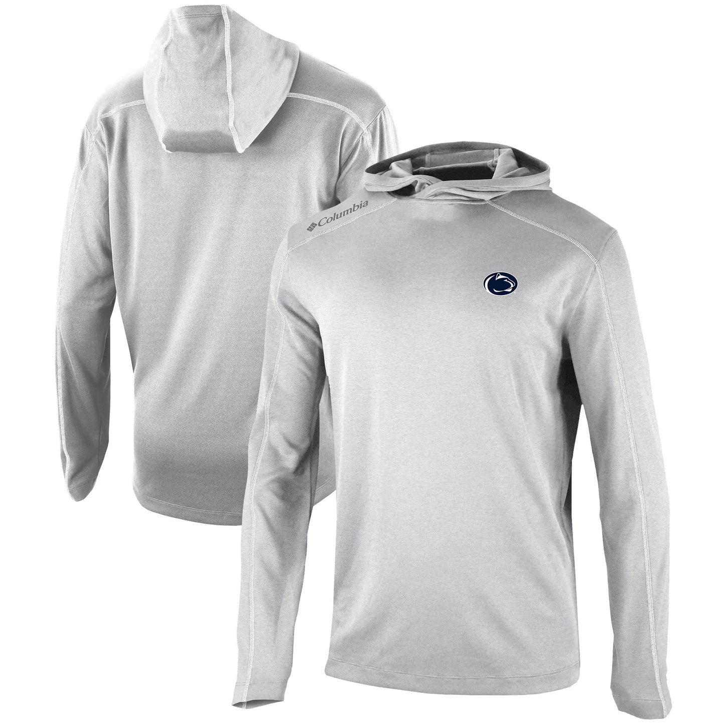 Men's Columbia Gray Penn State Nittany Lions Omni-Wick Shotgun Pullover Hoodie