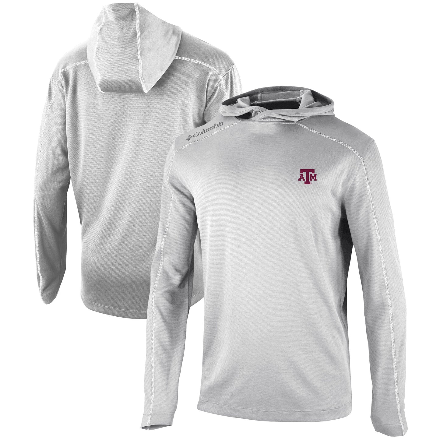 Men's Columbia Gray Texas A&M Aggies Omni-Wick Shotgun Pullover Hoodie
