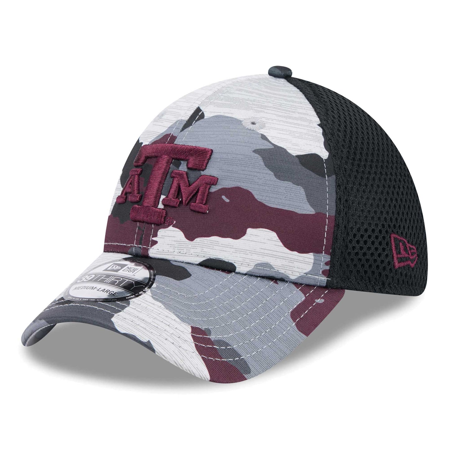 Men's New Era Camo/Black Texas A&M Aggies Active 39THIRTY Flex Hat