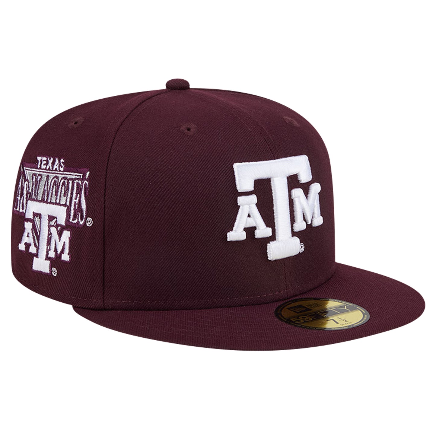 Men's New Era Maroon Texas A&M Aggies Throwback 59FIFTY Fitted Hat