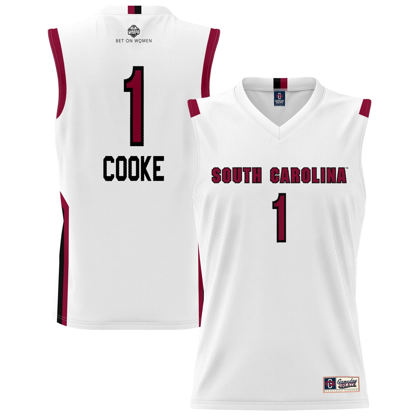 Youth GameDay Greats White South Carolina Gamecocks Lightweight Basketball Alumni Jersey