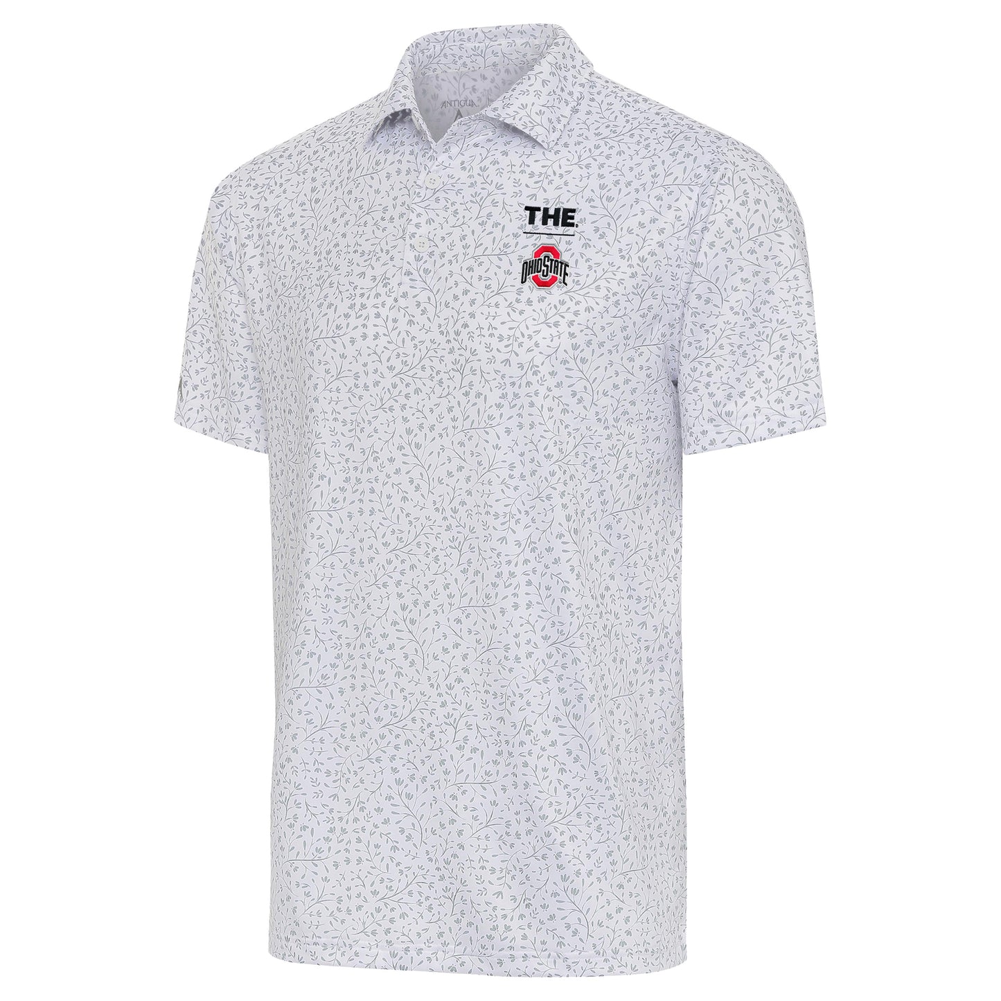 Men's Antigua White Ohio State Buckeyes THE Motion Polo
