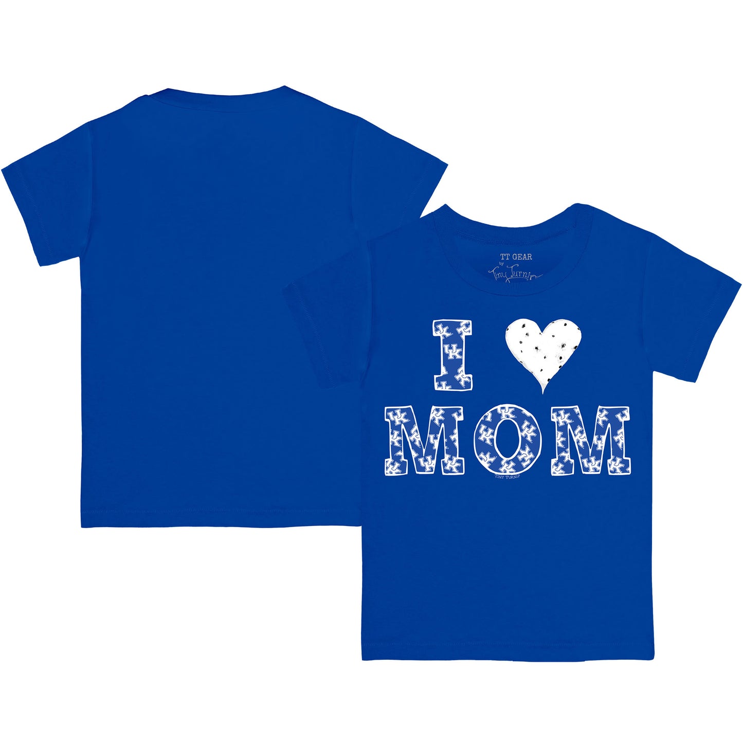 Toddler Tiny Turnip Royal Kentucky Wildcats I Love Mom T-Shirt