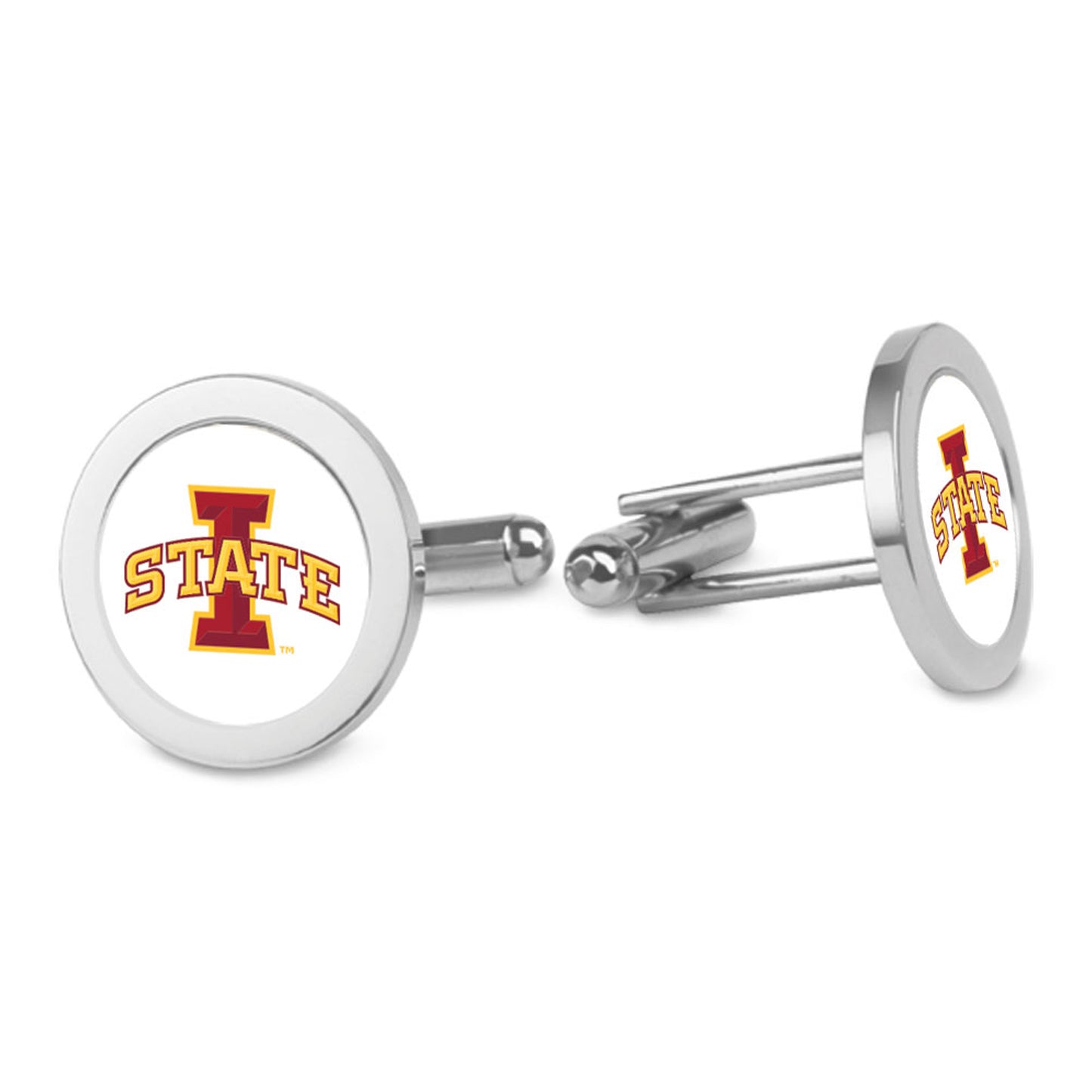 Silver Iowa State Cyclones Cufflinks