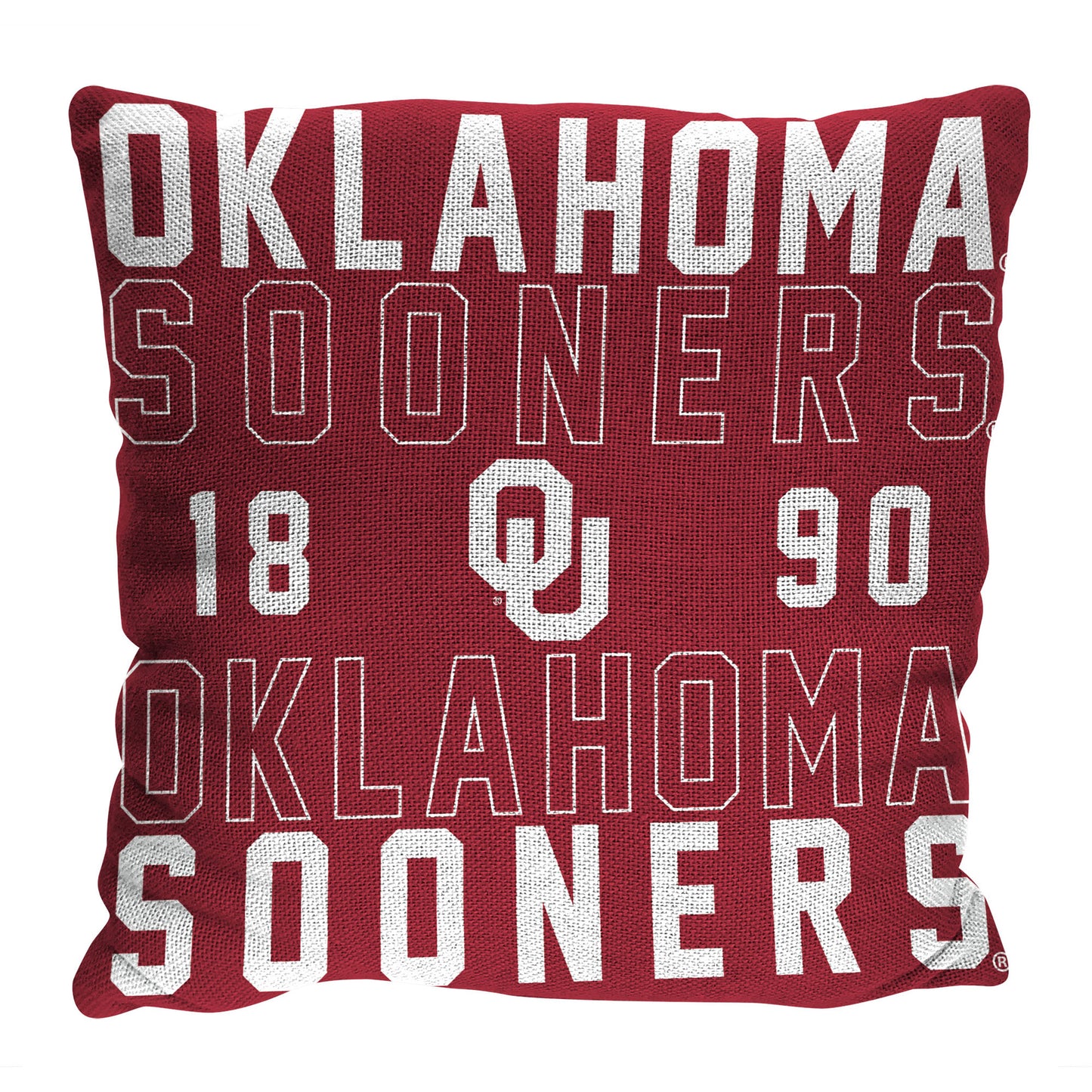 The Northwest Group Oklahoma Sooners 20" x 20" Stacked Pillow