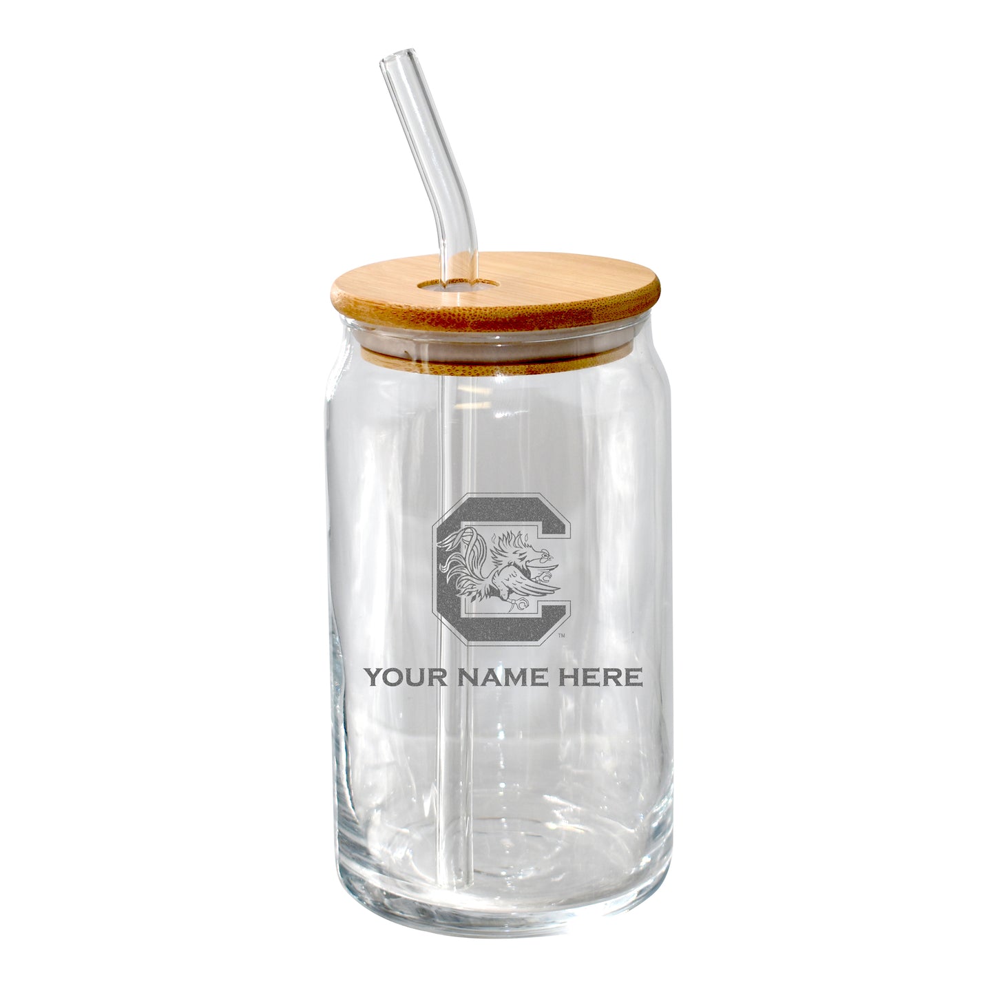 The Memory Company South Carolina Gamecocks Etched 16oz. Personalized Glass Tumbler