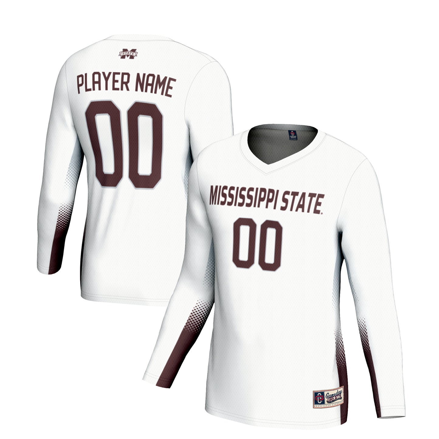 Youth GameDay Greats White Mississippi State Bulldogs NIL Lightweight Volleyball Jersey