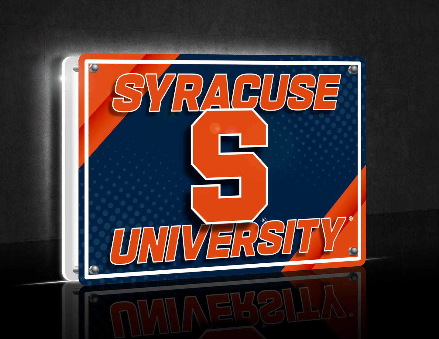 Syracuse Orange LED Rectangle Tabletop Sign