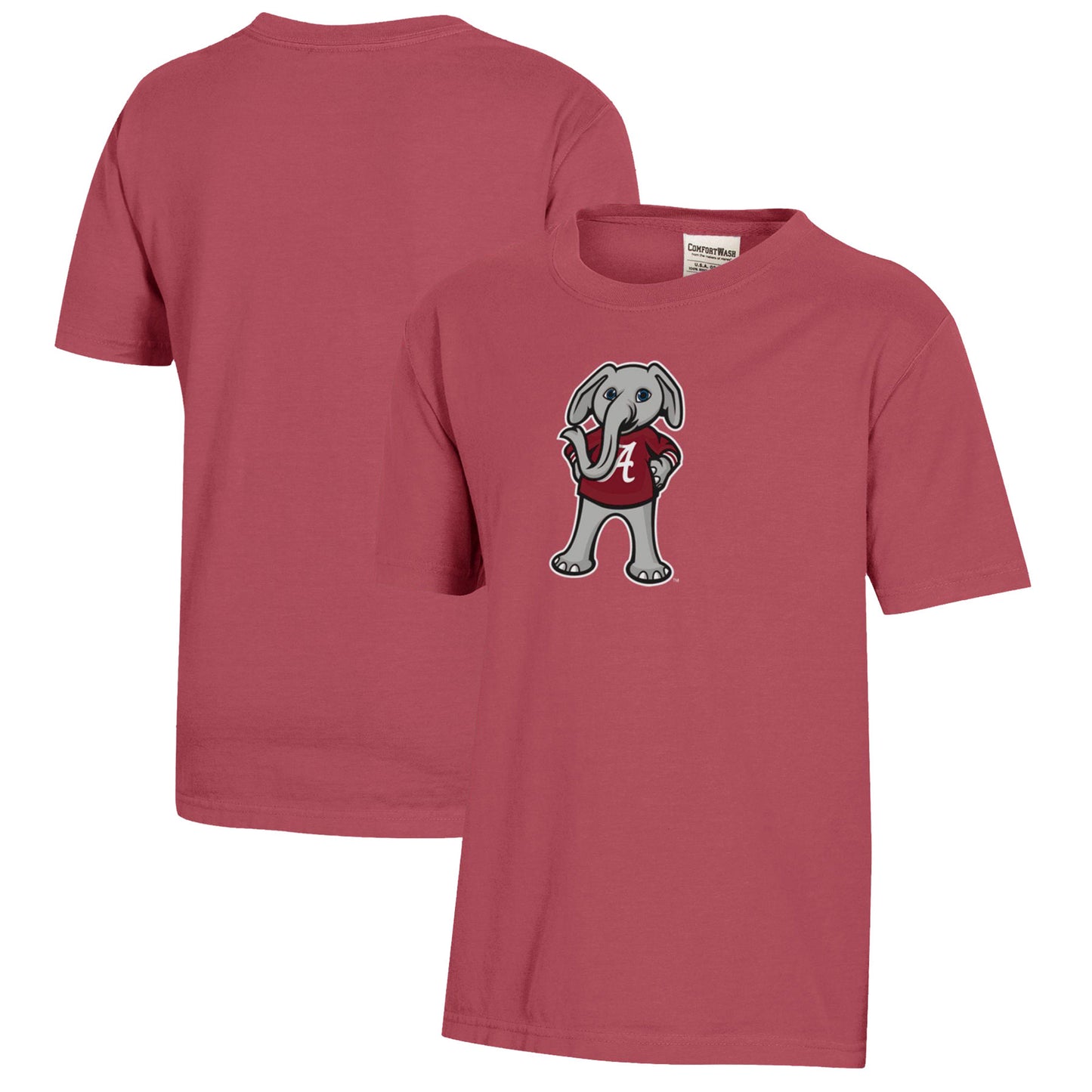 Youth Crimson Alabama Crimson Tide Logo Comfort Wash T-Shirt