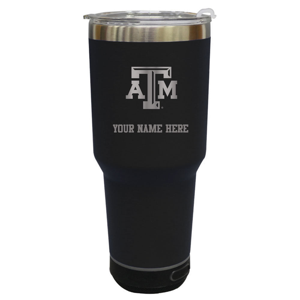 The Memory Company Texas A&M Aggies Personalized 30oz. Stainless Steel Bluetooth Tumbler