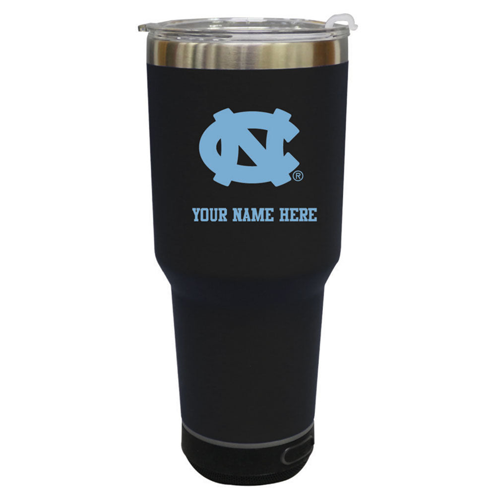 The Memory Company North Carolina Tar Heels Personalized 30oz. Stainless Steel Bluetooth Tumbler