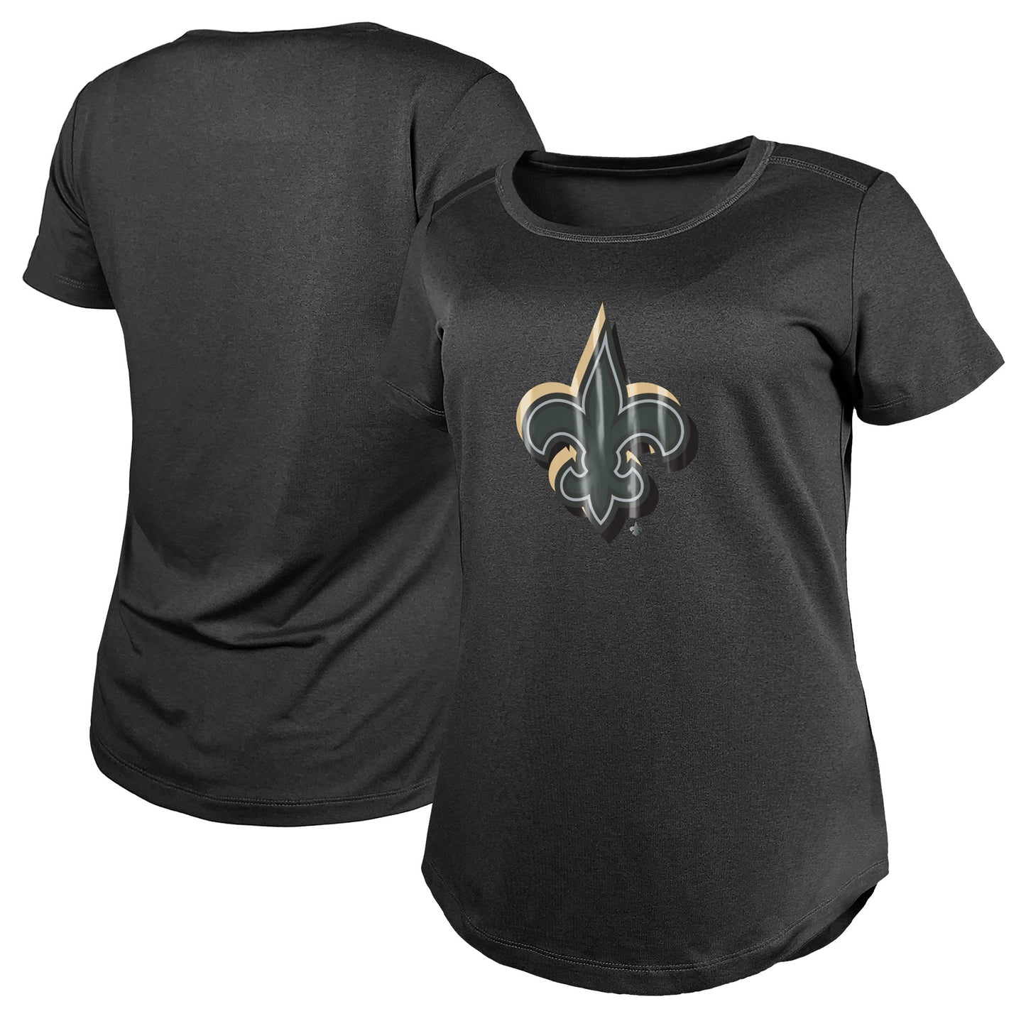 Women's New Era Charcoal New Orleans Saints 2024 NFL Draft T-Shirt