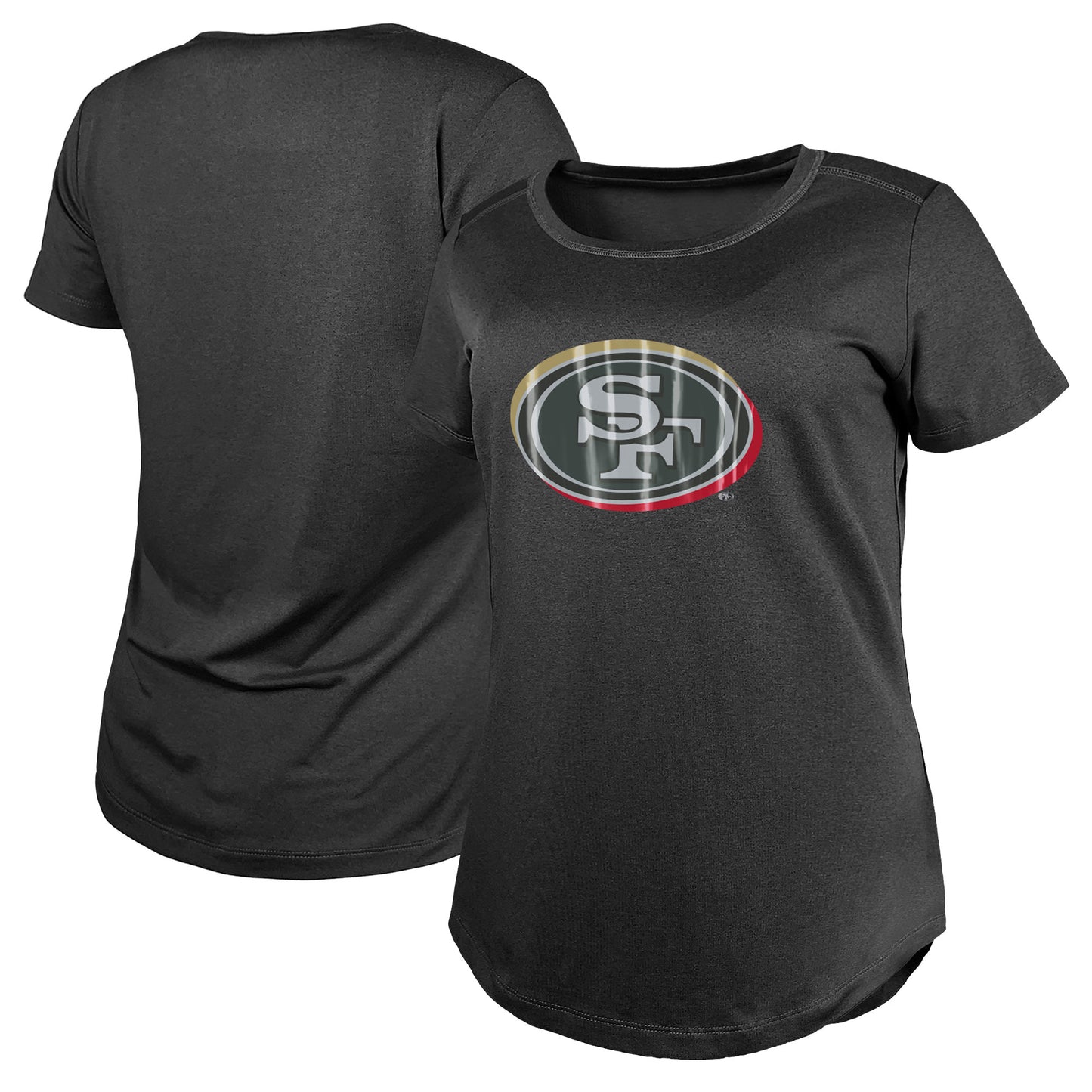 Women's New Era Charcoal San Francisco 49ers 2024 NFL Draft T-Shirt