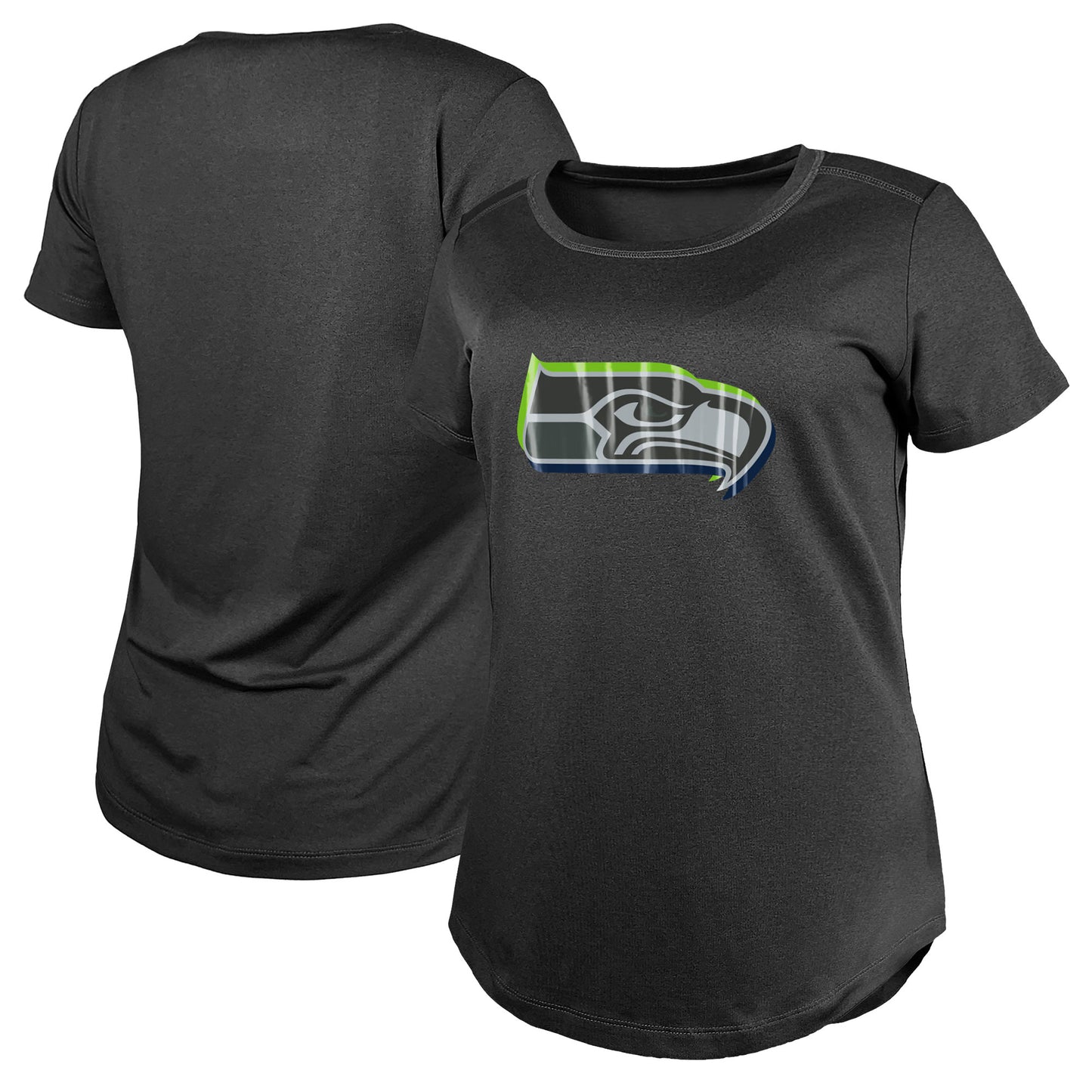 Women's New Era Charcoal Seattle Seahawks 2024 NFL Draft T-Shirt