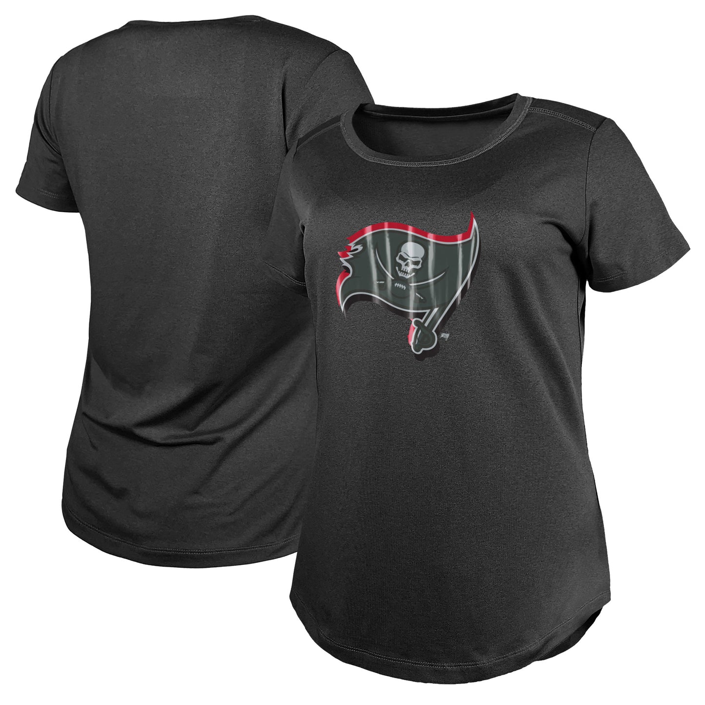 Women's New Era Charcoal Tampa Bay Buccaneers 2024 NFL Draft T-Shirt