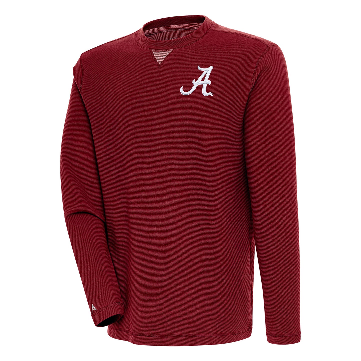 Men's Antigua Crimson Alabama Crimson Tide Flier Bunker Pullover Sweatshirt