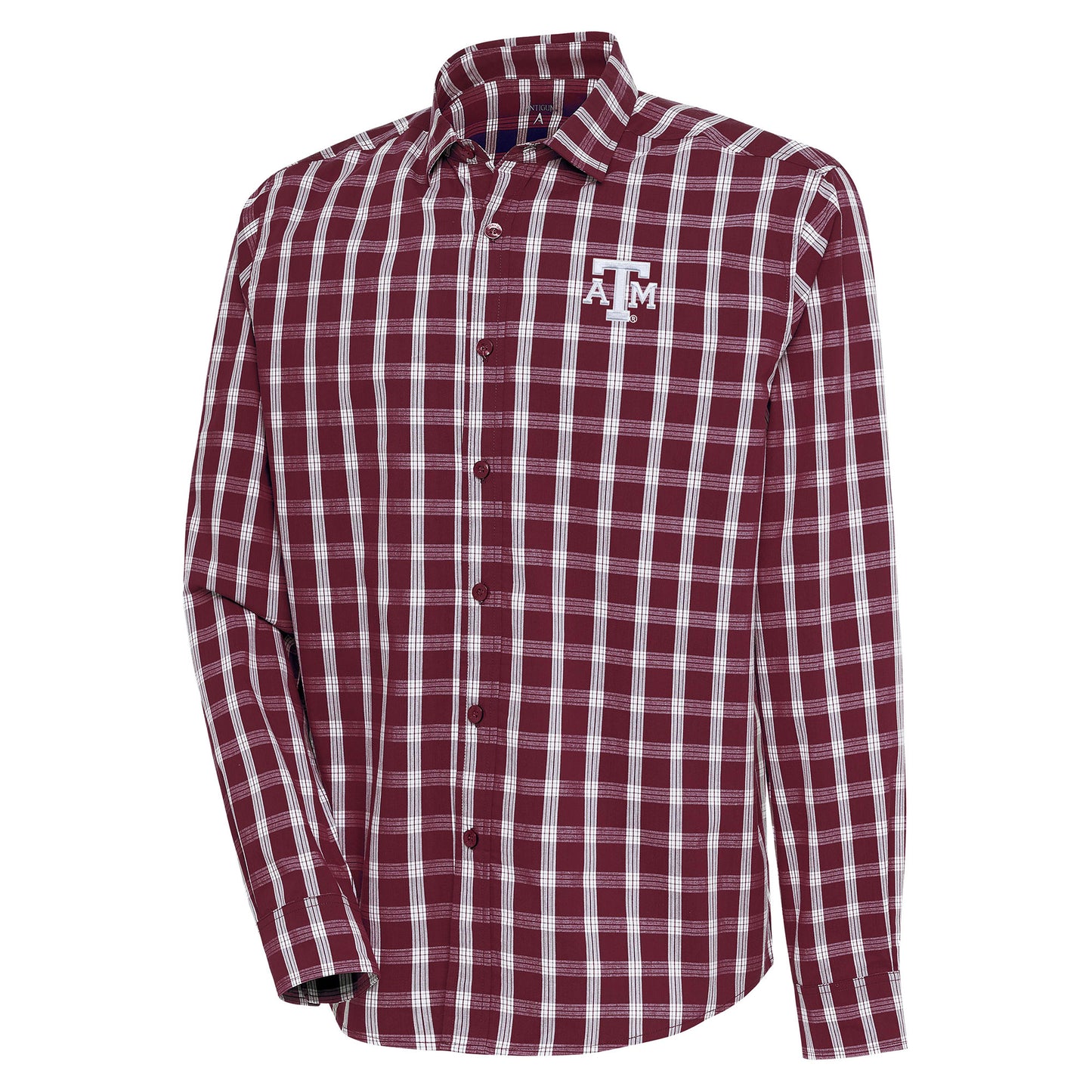 Men's Antigua Maroon Texas A&M Aggies Carry Long Sleeve Button-Up Shirt