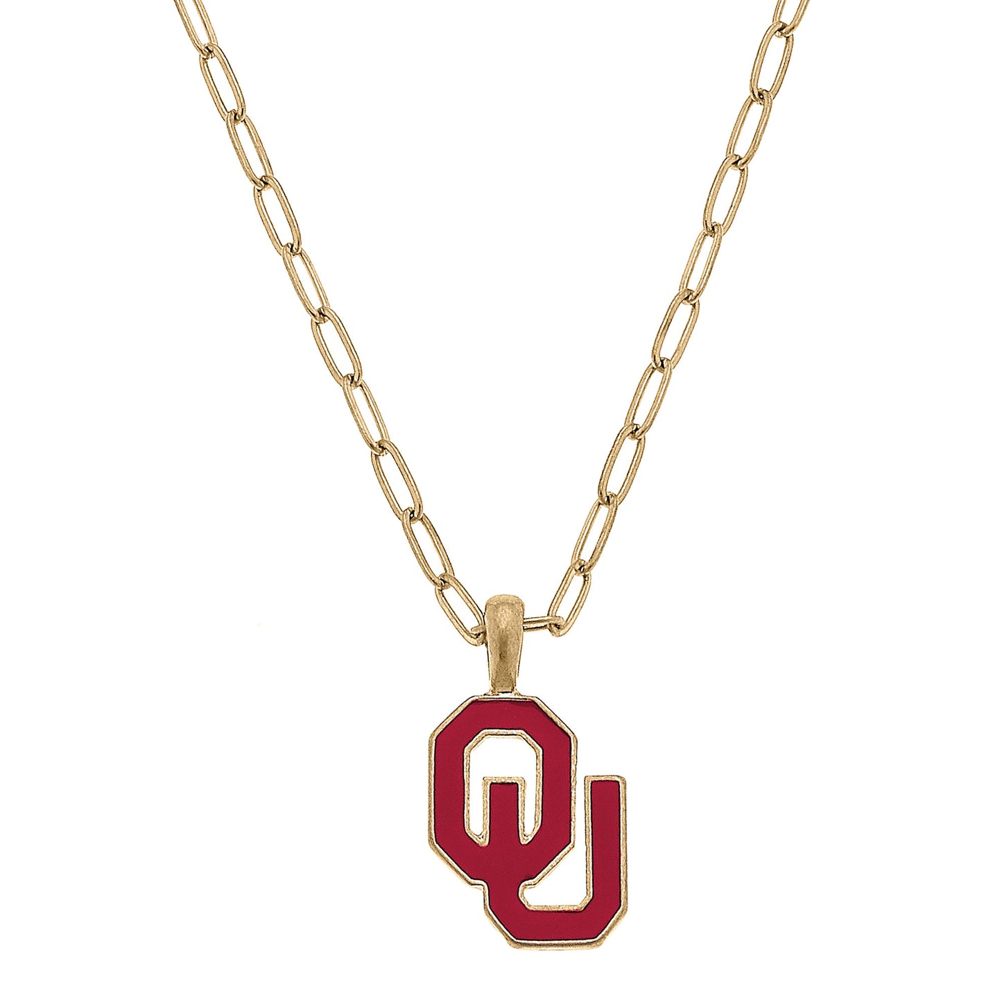 Women's Oklahoma Sooners Enamel Pendant Necklace