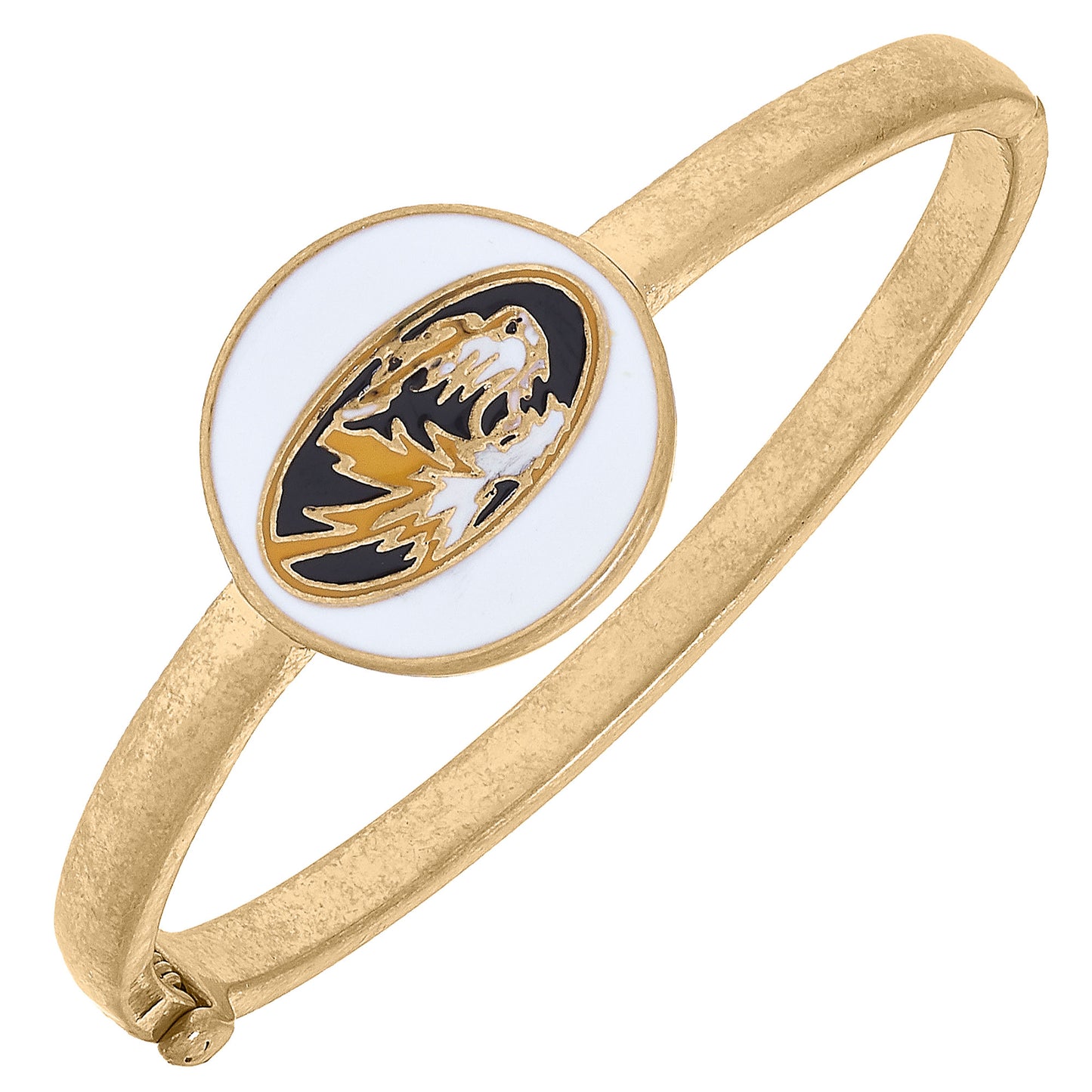 Women's Missouri Tigers Enamel Statement Hinge Bangle