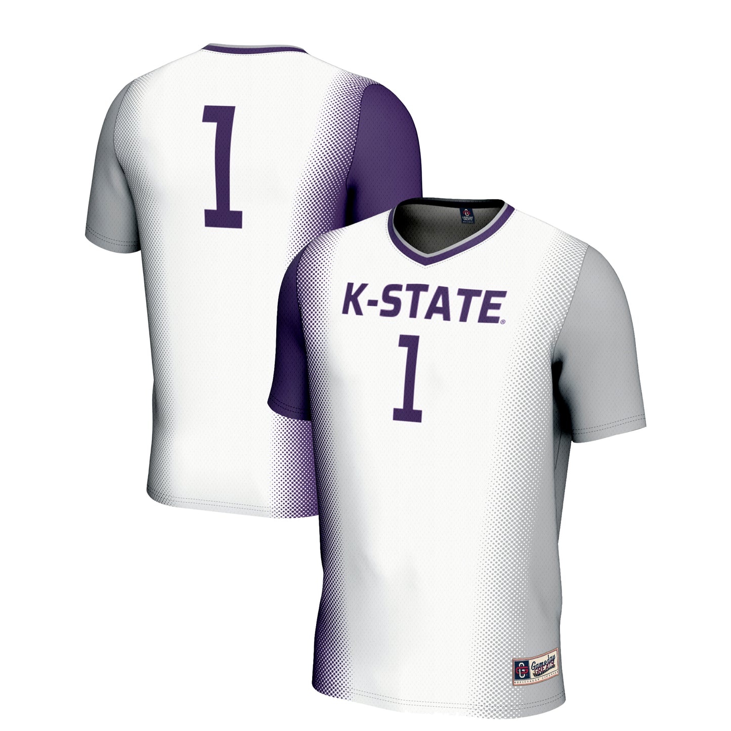 Unisex GameDay Greats #1 White Kansas State Wildcats Lightweight Women's Soccer Jersey