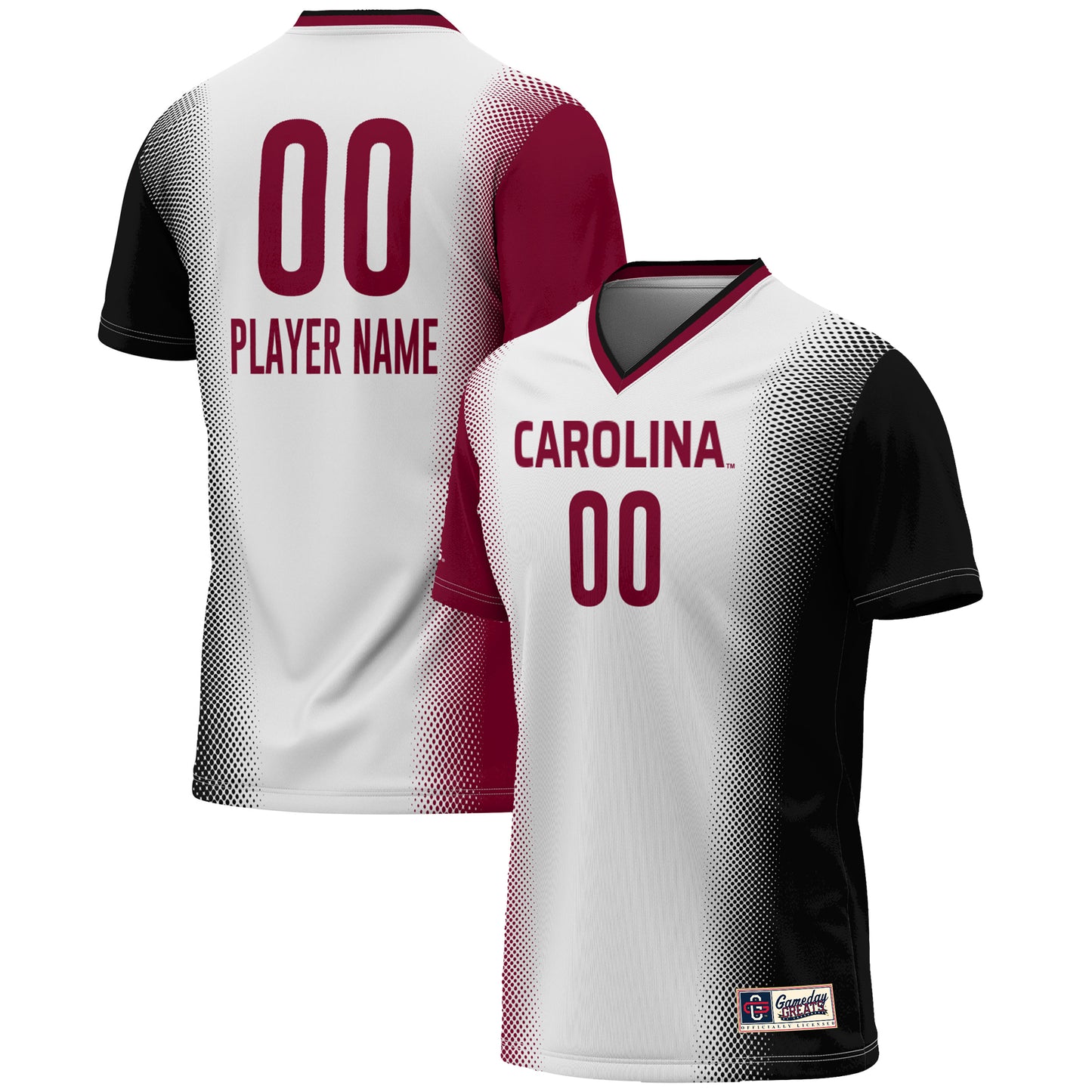Unisex GameDay Greats White South Carolina Gamecocks NIL Pick-A-Player Lightweight Women's Soccer Jersey