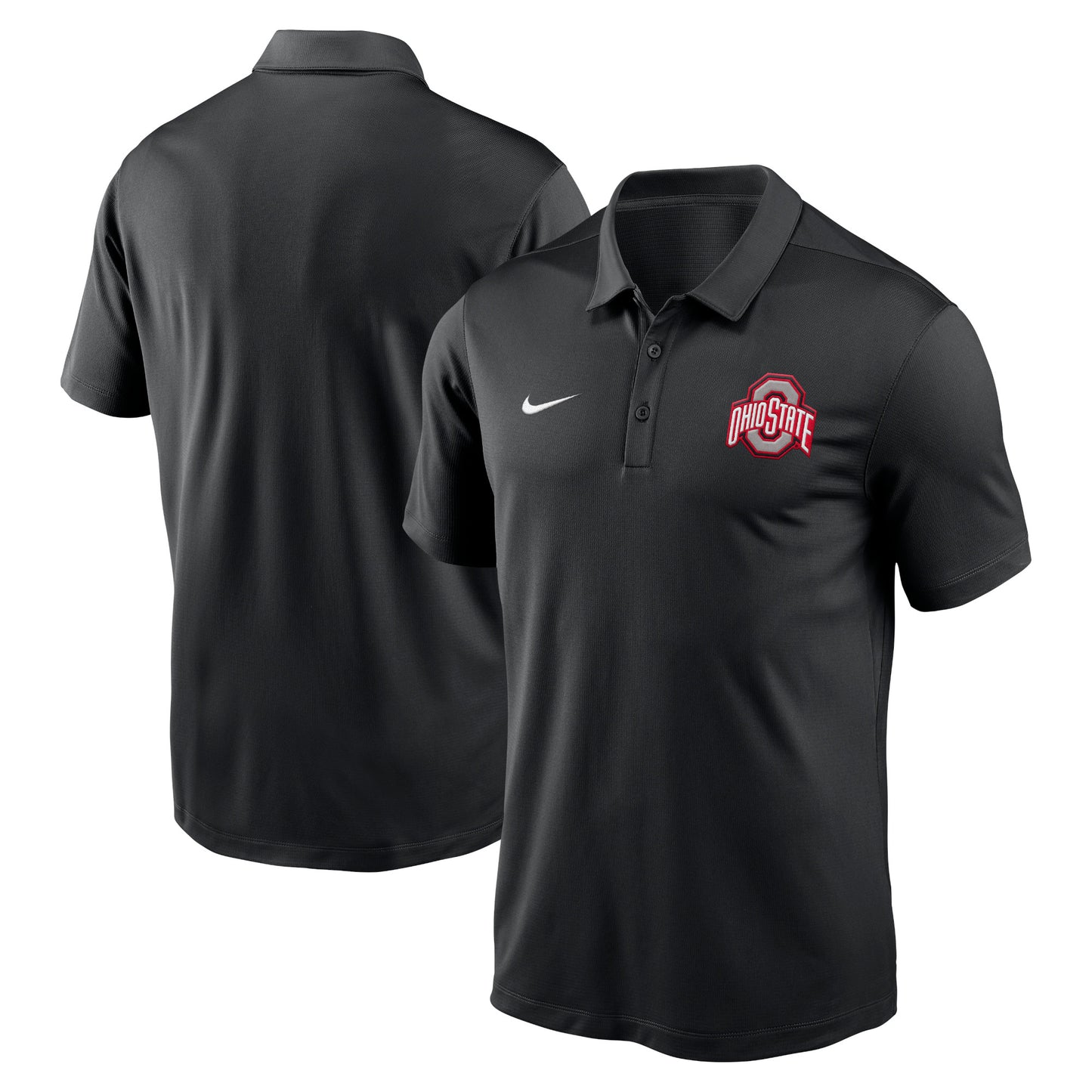 Men's Nike Black Ohio State Buckeyes Primetime Franchise Performance Polo
