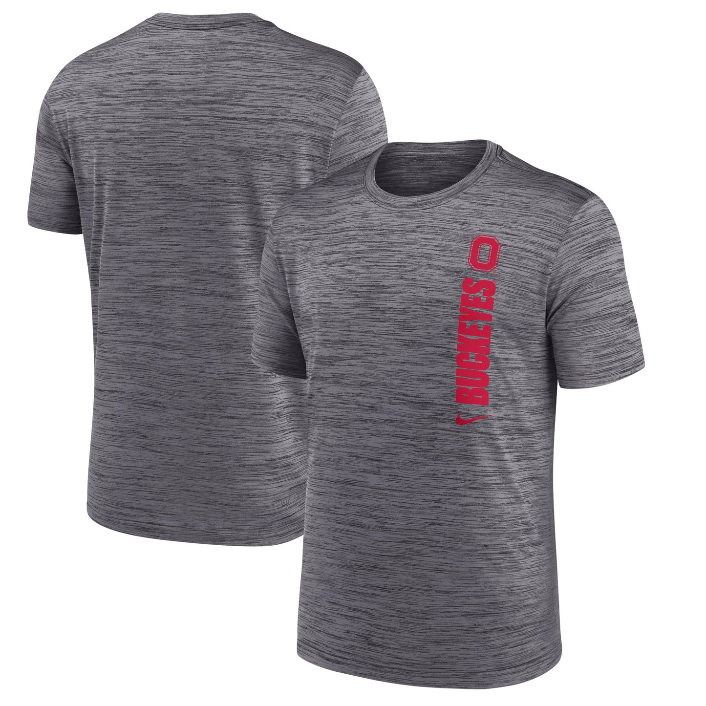 Men's Nike Gray Ohio State Buckeyes 2024 Sideline Velocity Performance T-Shirt