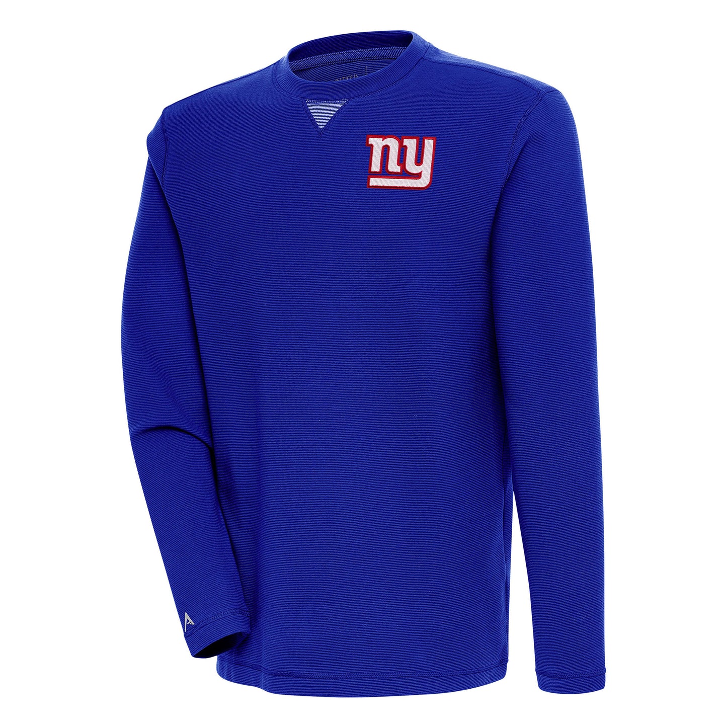 Men's Antigua Royal New York Giants Flier Bunker Pullover Sweatshirt