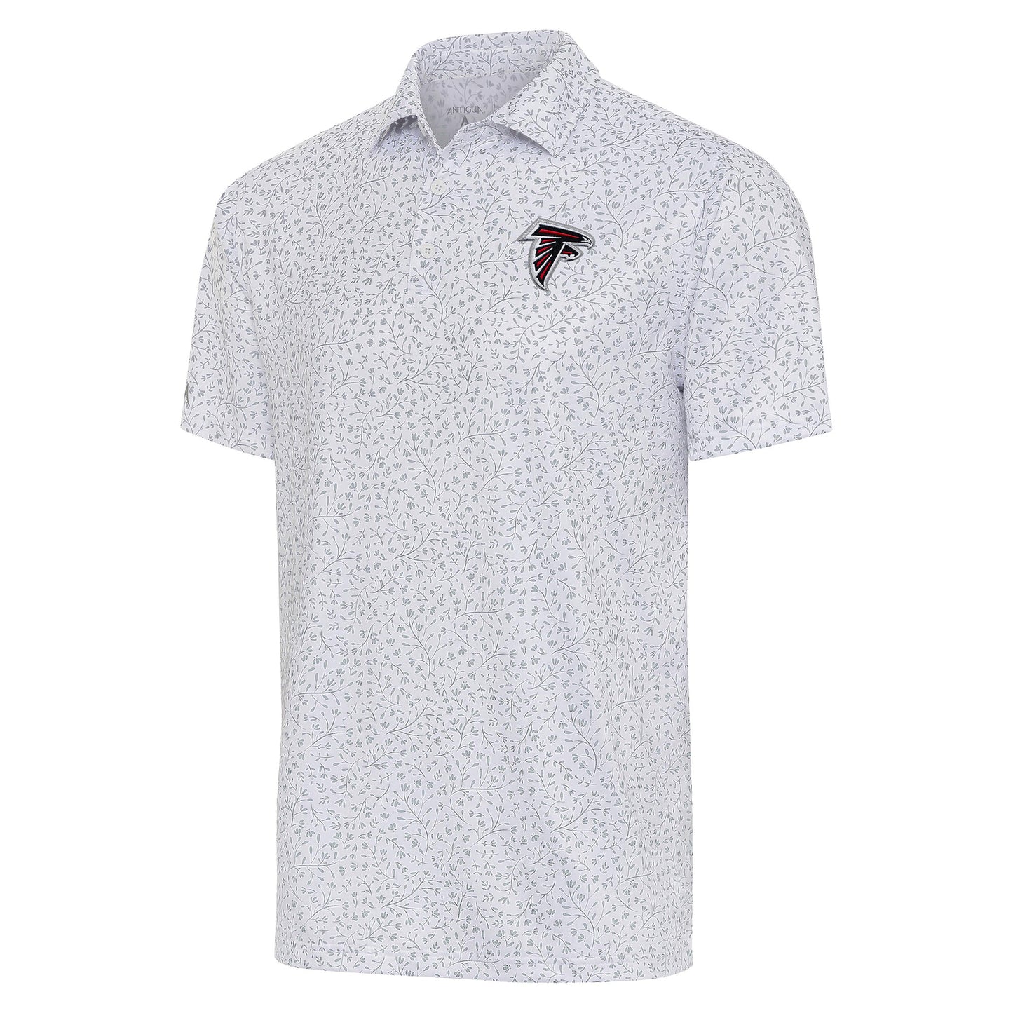 Men's Antigua White/Gray Atlanta Falcons Motion Polo