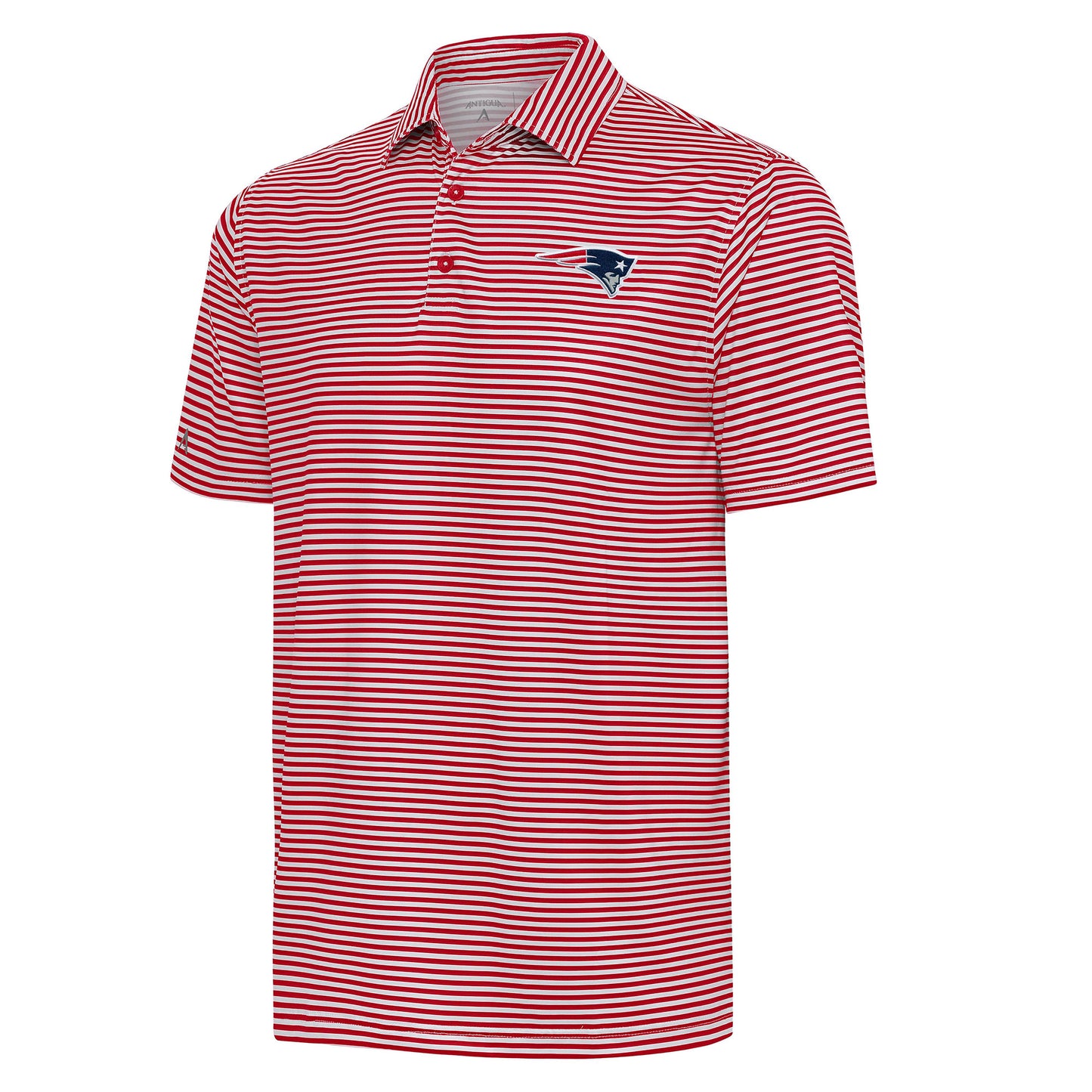 Men's Antigua Red/White New England Patriots Skills Polo