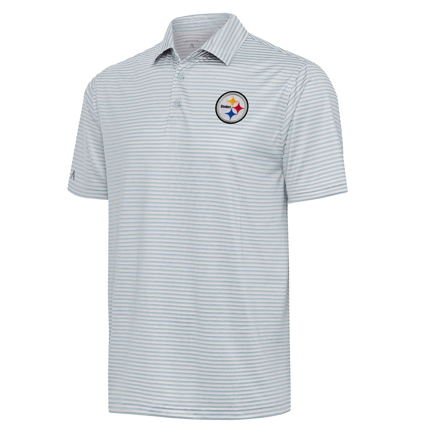 Men's Antigua Gray Pittsburgh Steelers Skills Polo
