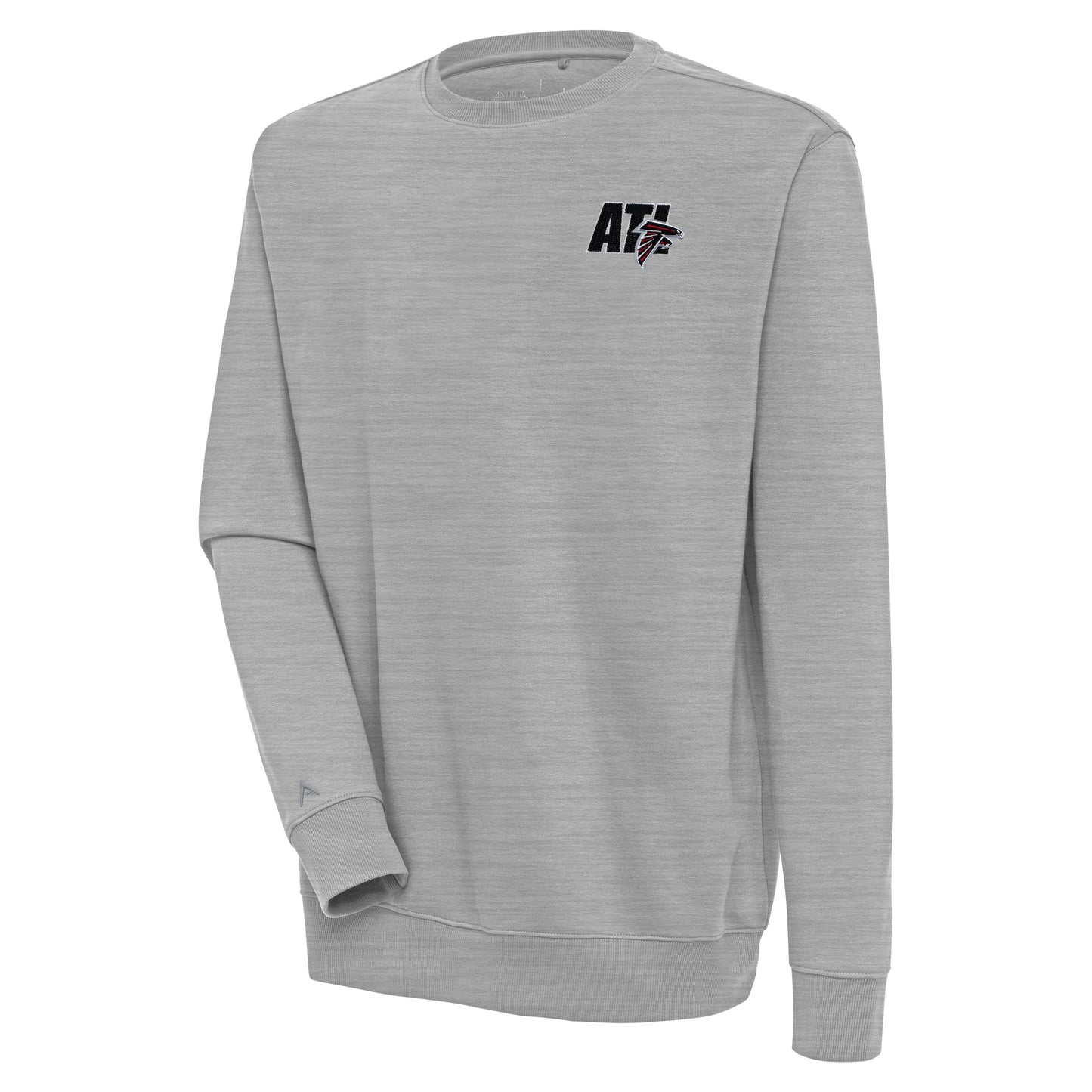 Men's Antigua Heather Gray Atlanta Falcons Victory Pullover Sweatshirt