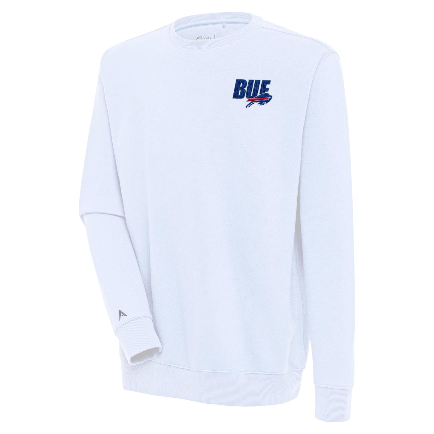 Men's Antigua White Buffalo Bills Victory Pullover Sweatshirt